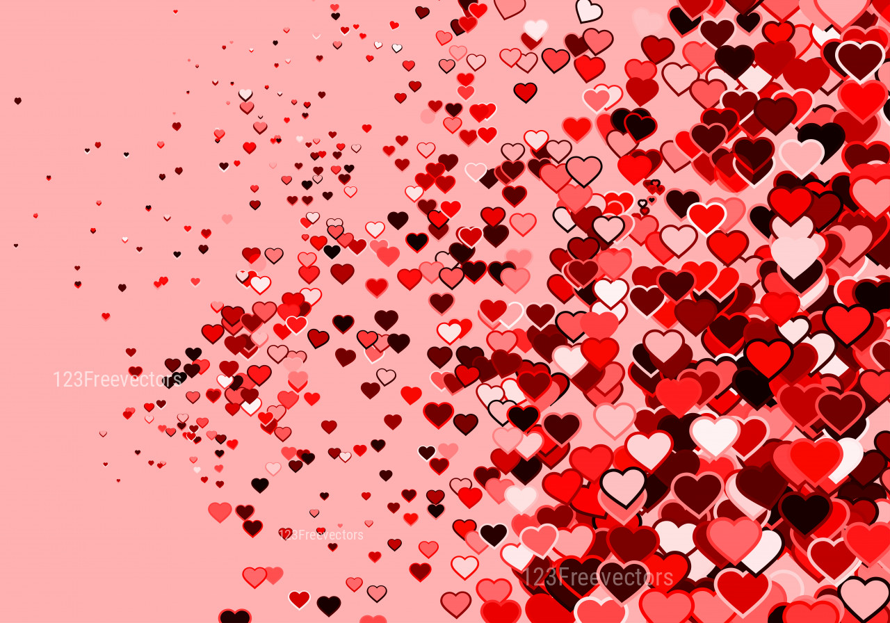 Red Valentines Day Background Design