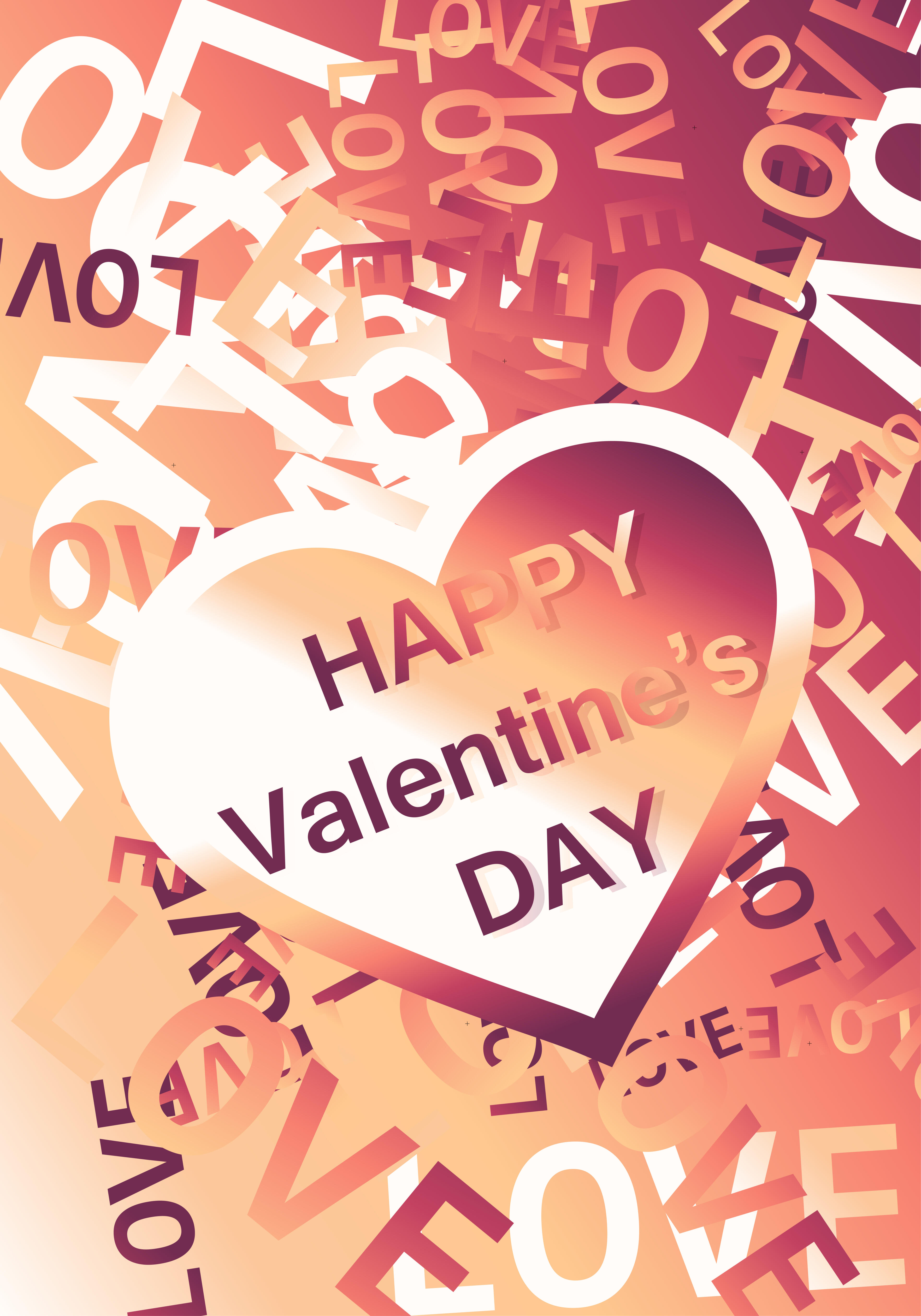 Brown and White Valentines Day Heart Background Vector Illustration