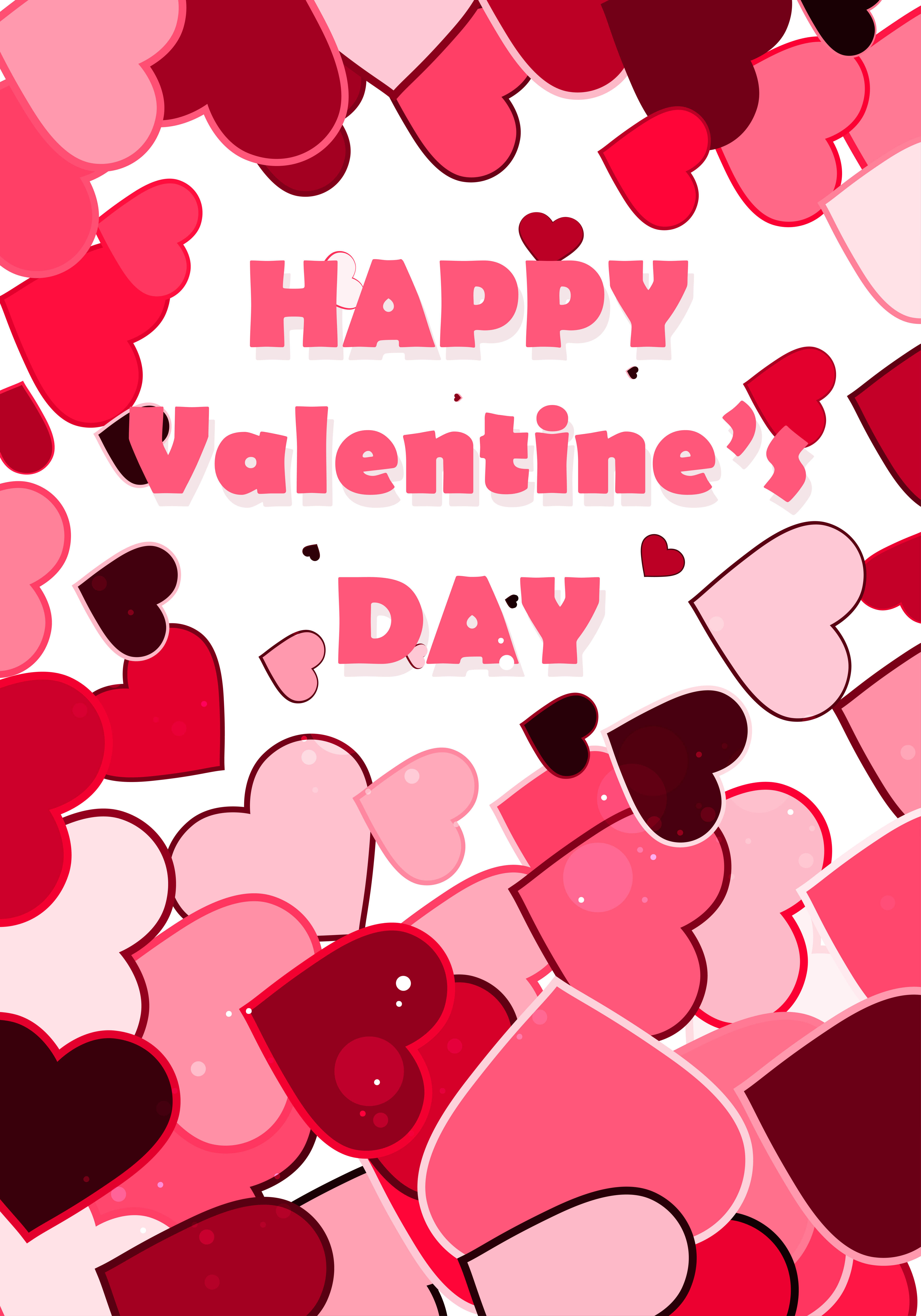 Pink and White Valentines Background Graphic