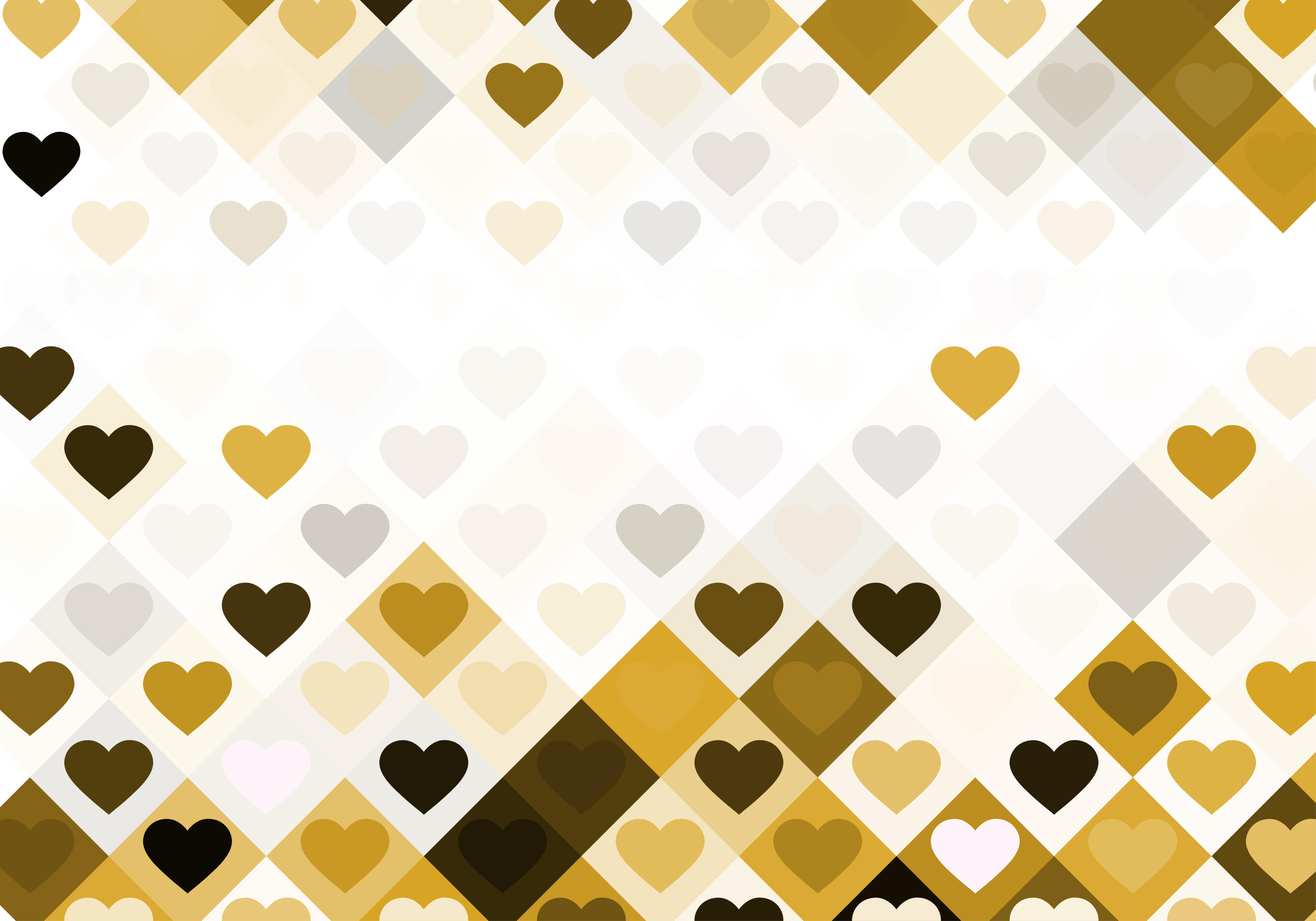 White and Gold Valentines Background
