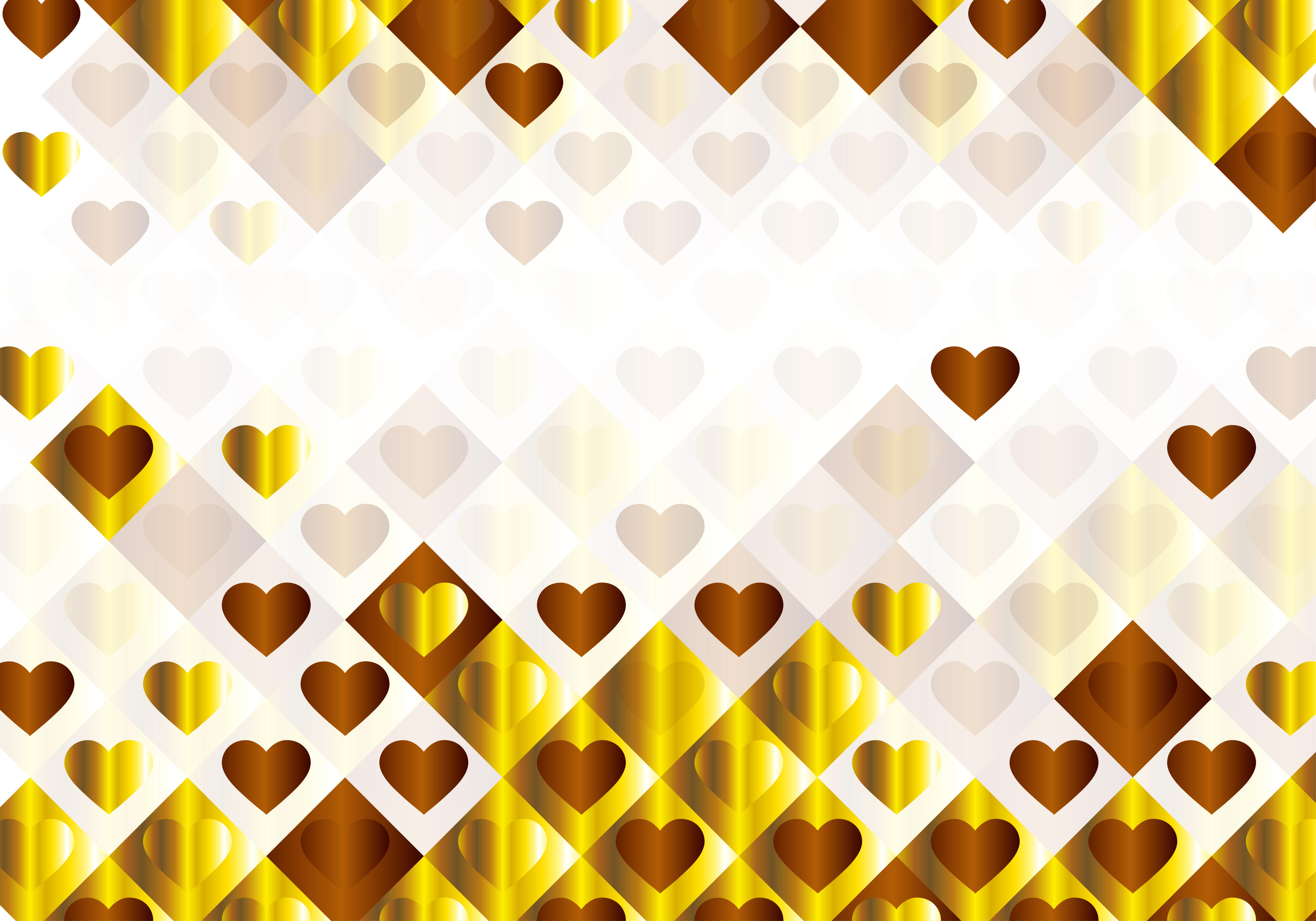 White and Gold Valentine Background