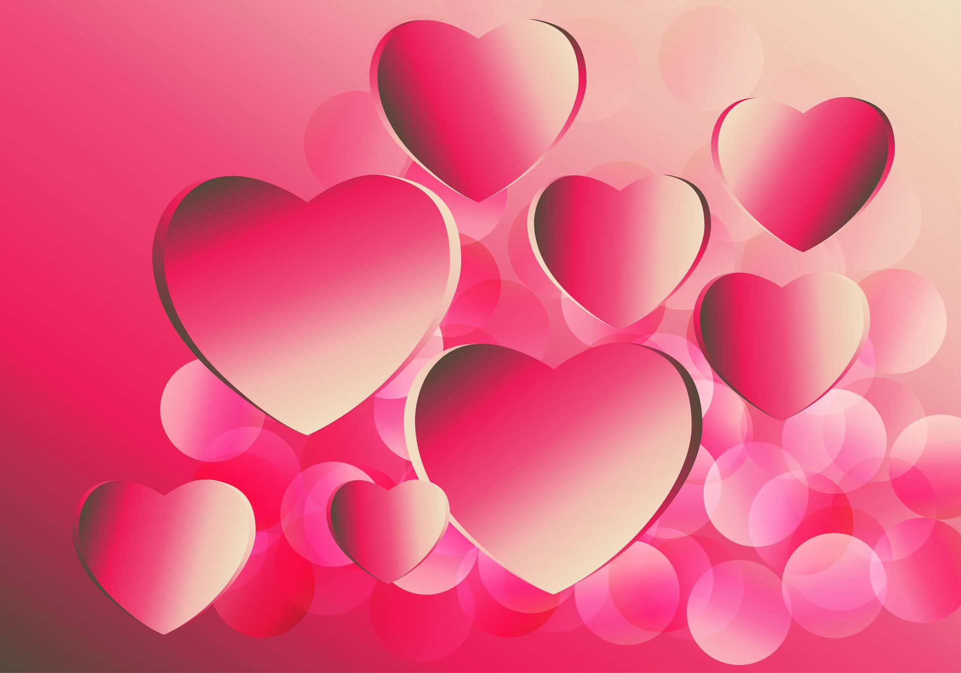Pink and Beige Valentines Background