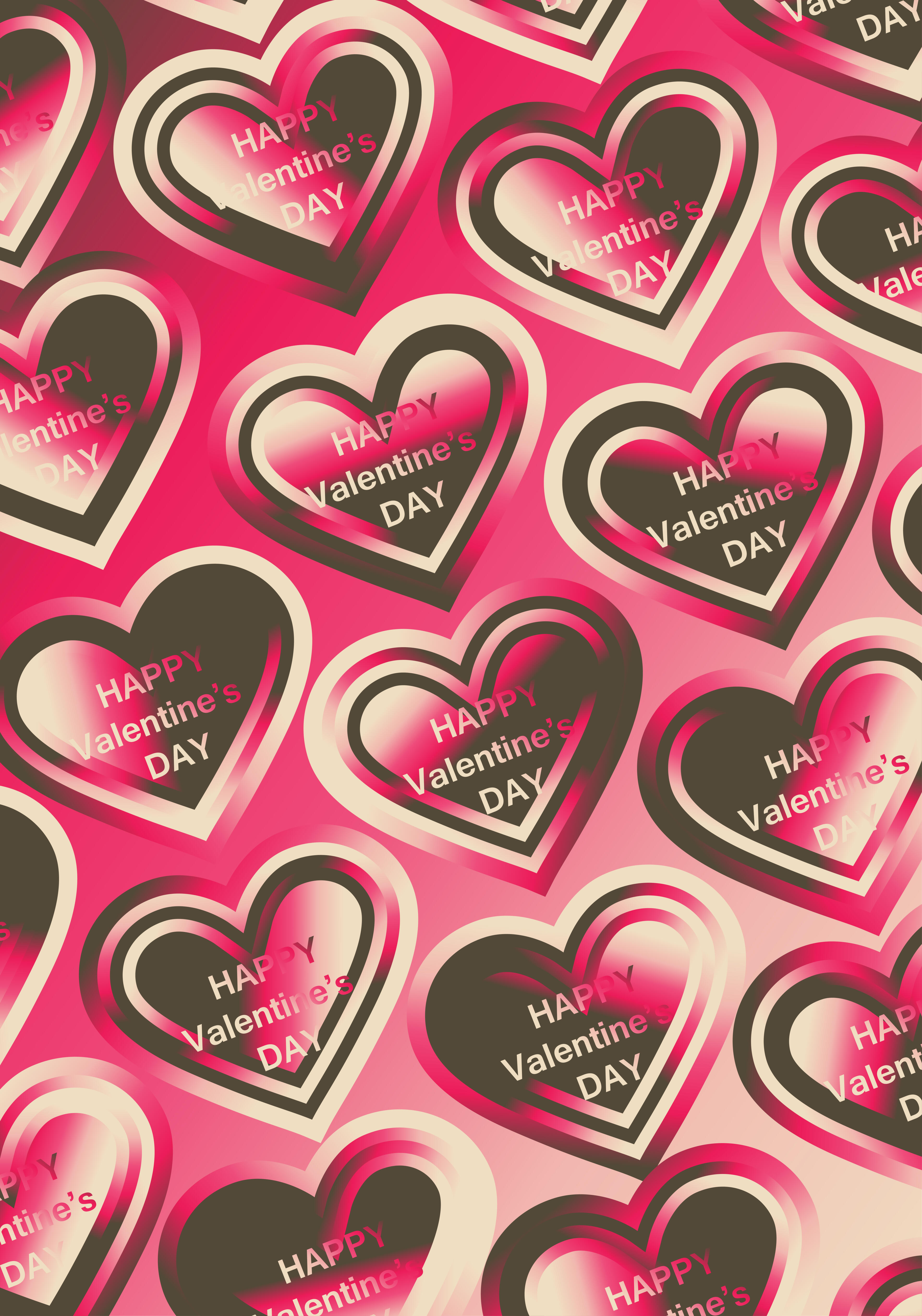 Pink and Brown Valentine Background