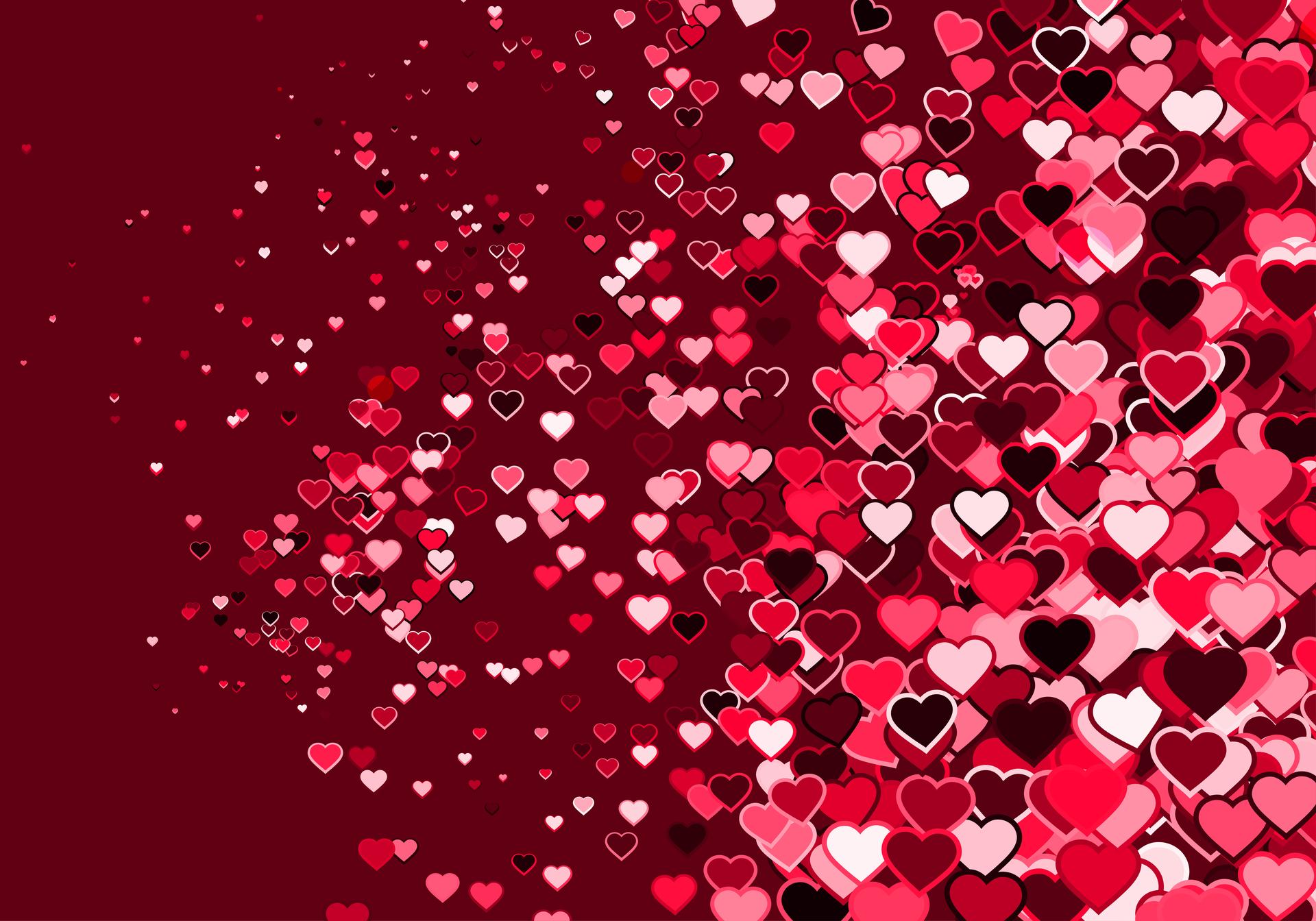 Pink and Red Love Background
