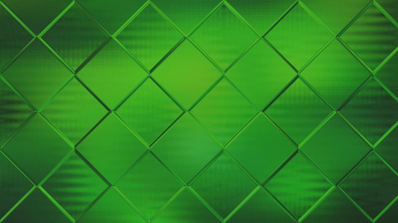 Abstract Green Geometric Square Background
