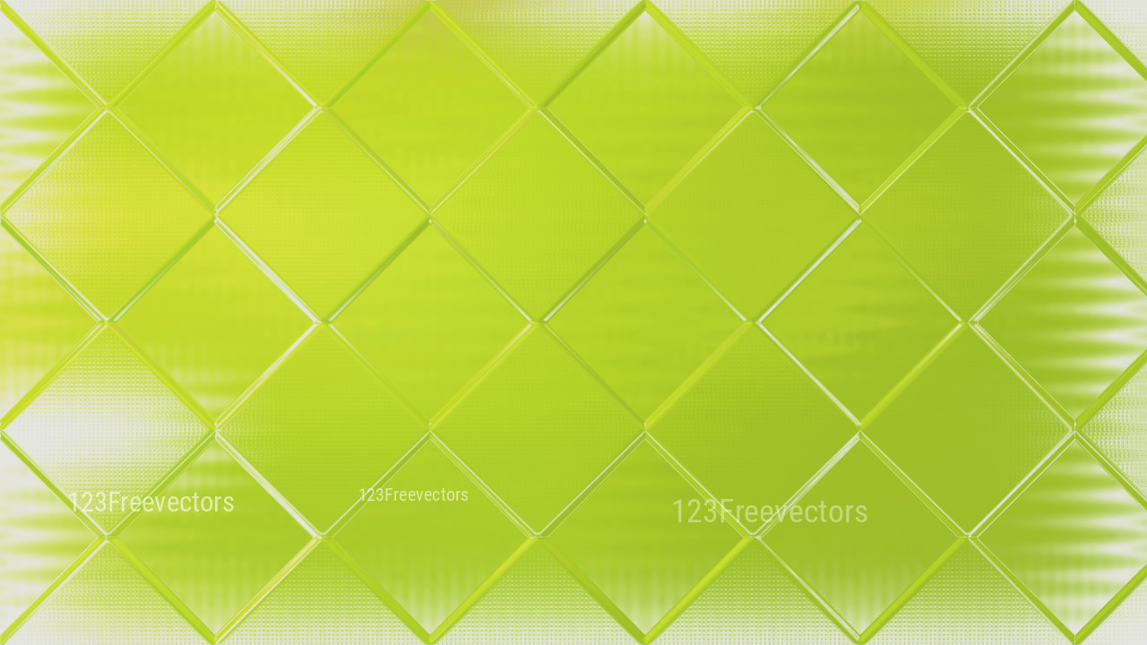Abstract Lime Green Square Background Design