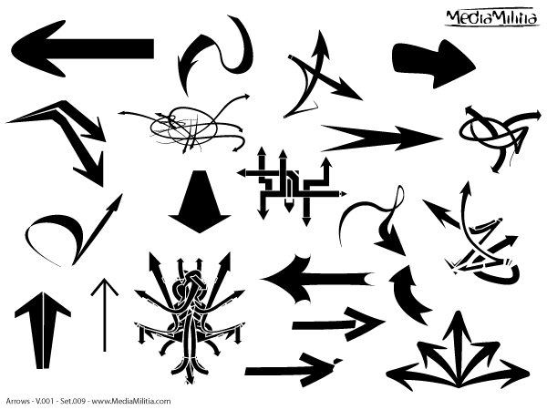 Arrows Free Vector Set 9