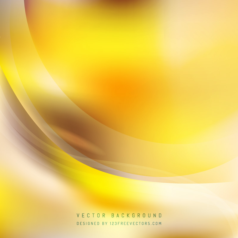 Abstract Yellow Beige Wave Background Template