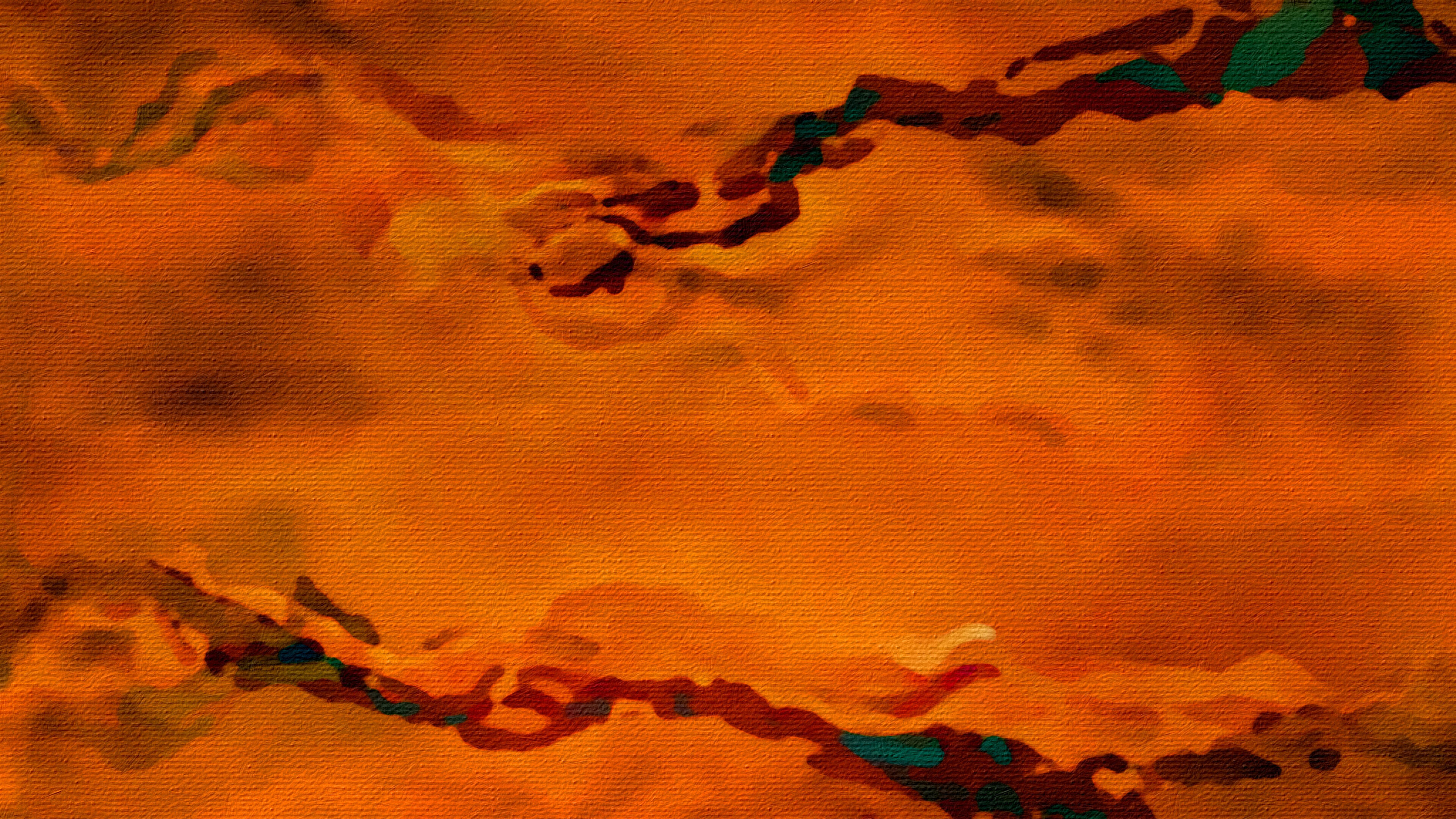 Amber Hues Abstract