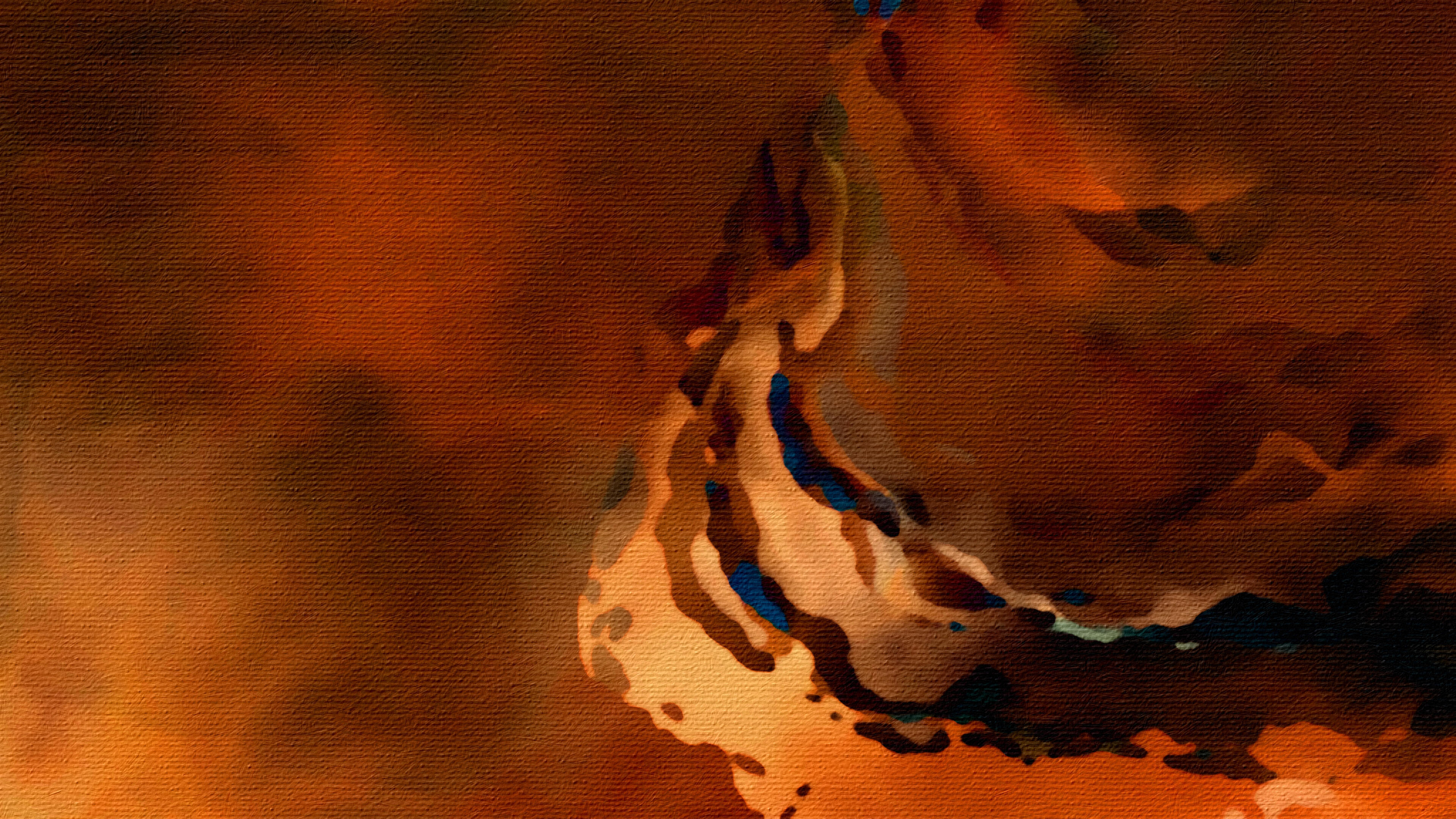 Abstract Form in Warm Tones