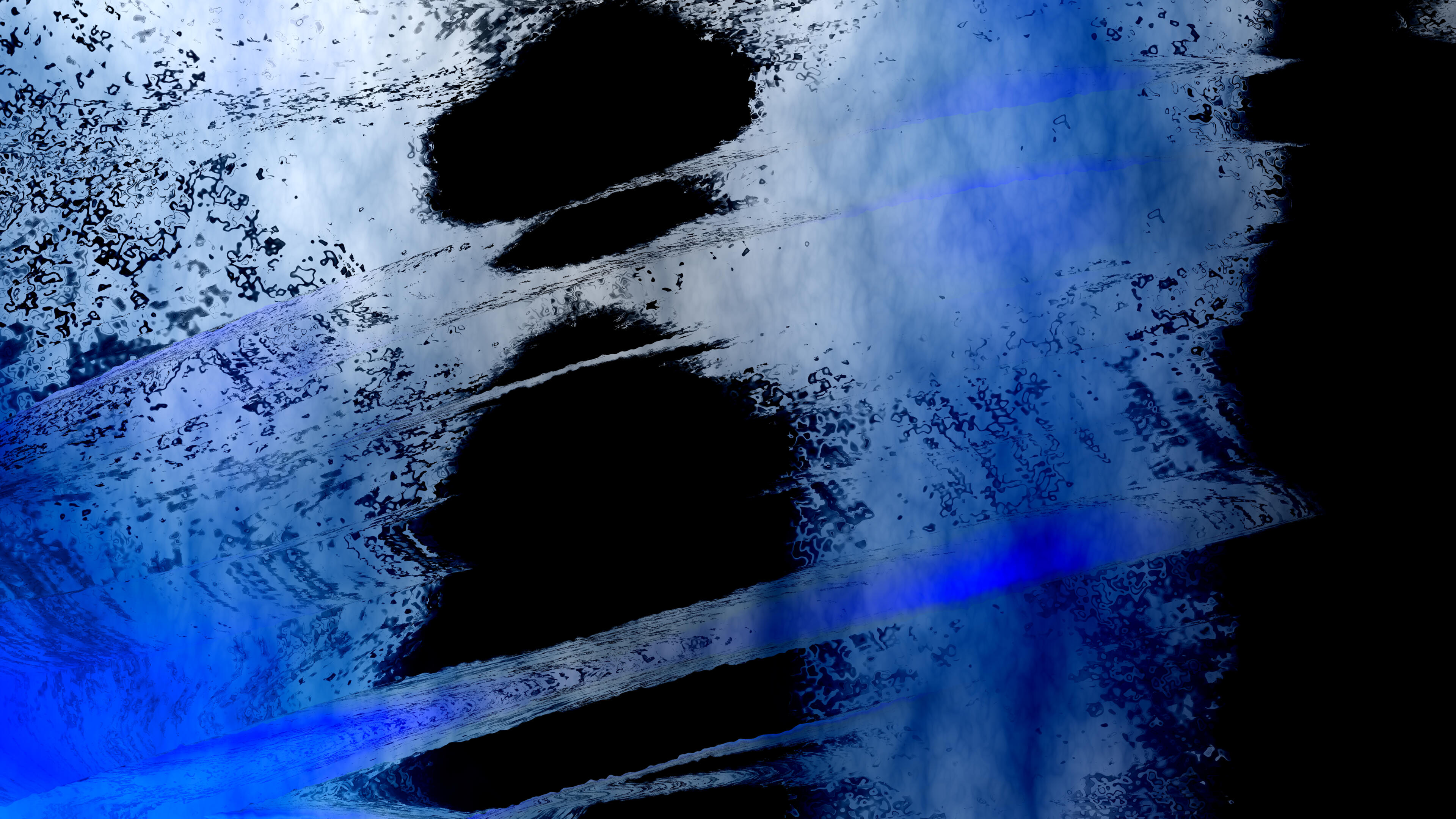 Abstract Blue Strokes