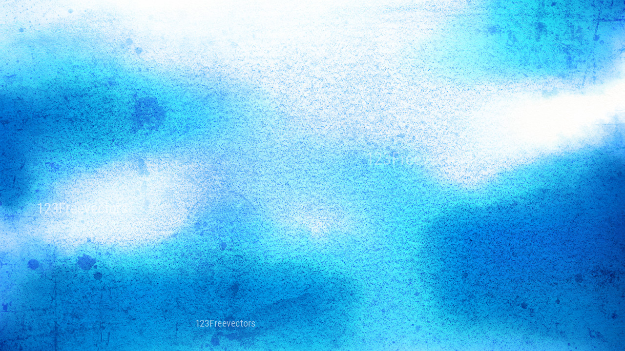Blue and White Water Paint Background