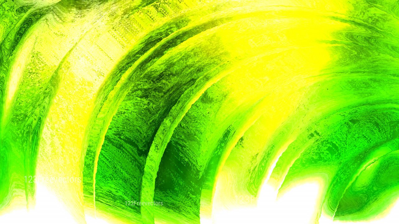 Abstract Green and Yellow Paint Background Image