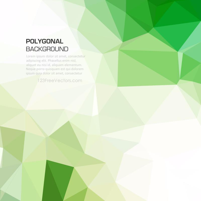 Green Abstract Polygonal Background Graphics