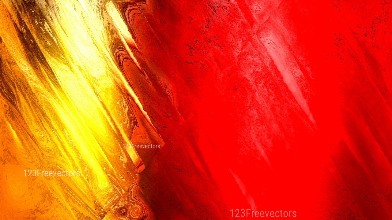 Abstract Red and Yellow Paint Texture Background
