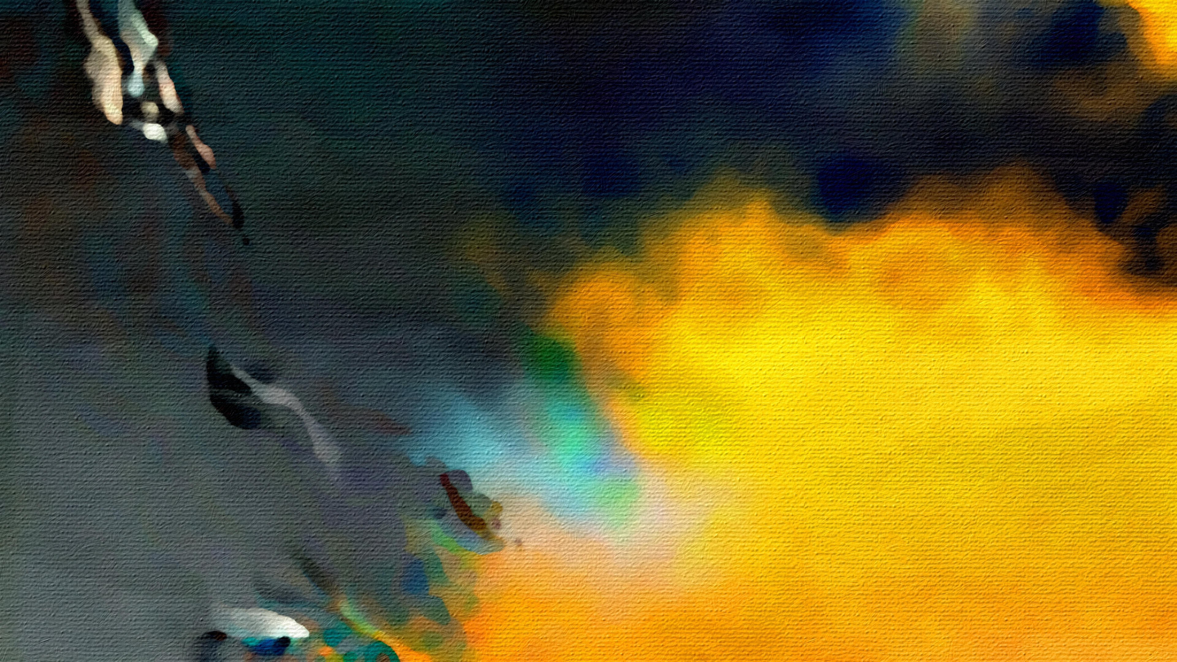 Blue Orange and Black Grunge Watercolour Texture Background