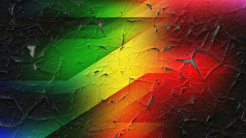Cracked Paint Rainbow