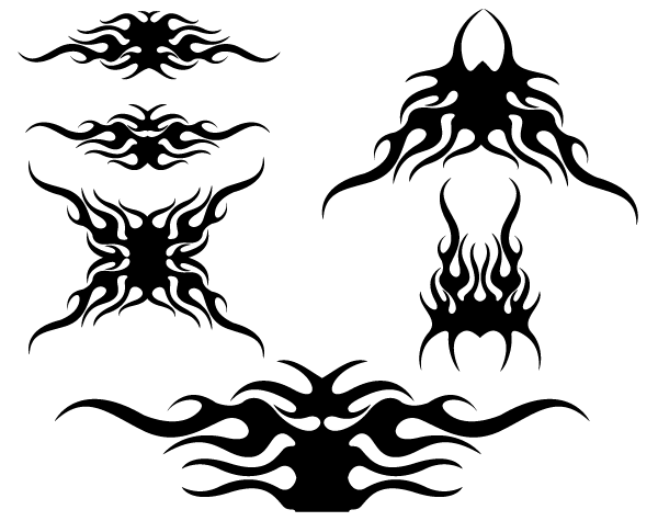Tribal Flames Vector Design