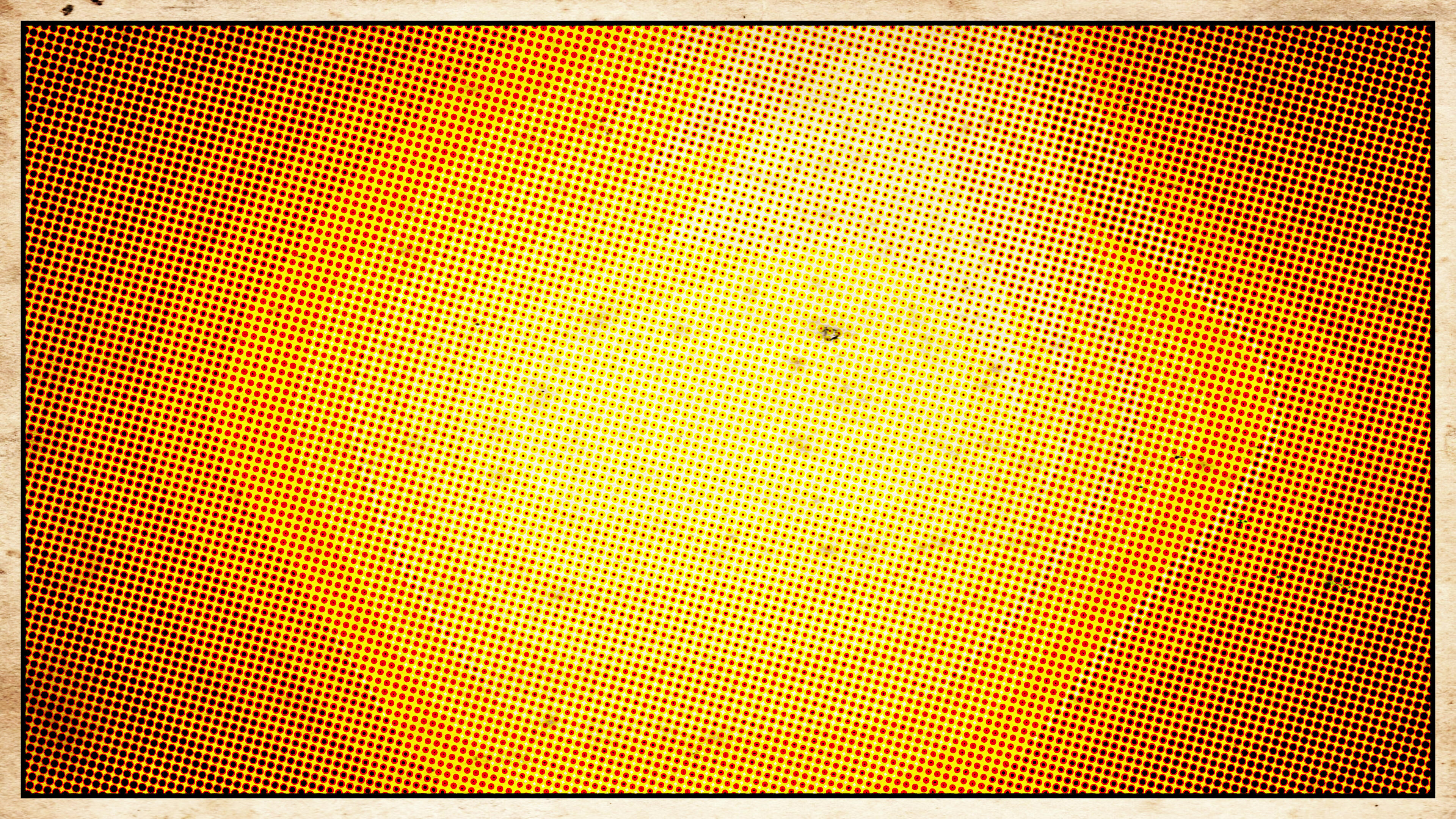 Orange Grunge Halftone Dots Pattern Design