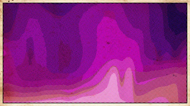 Pink and Purple Grunge Halftone Dots Texture Image