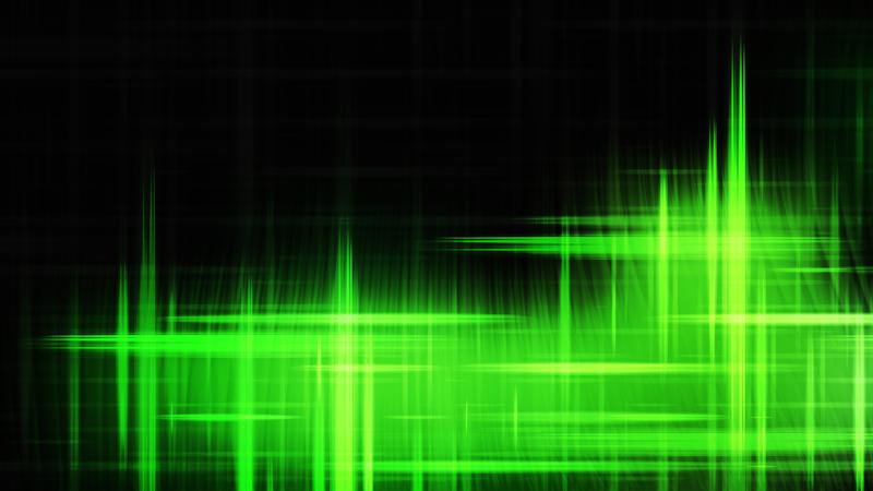 Cool Green Futuristic Glowing Light Stripes Background Design