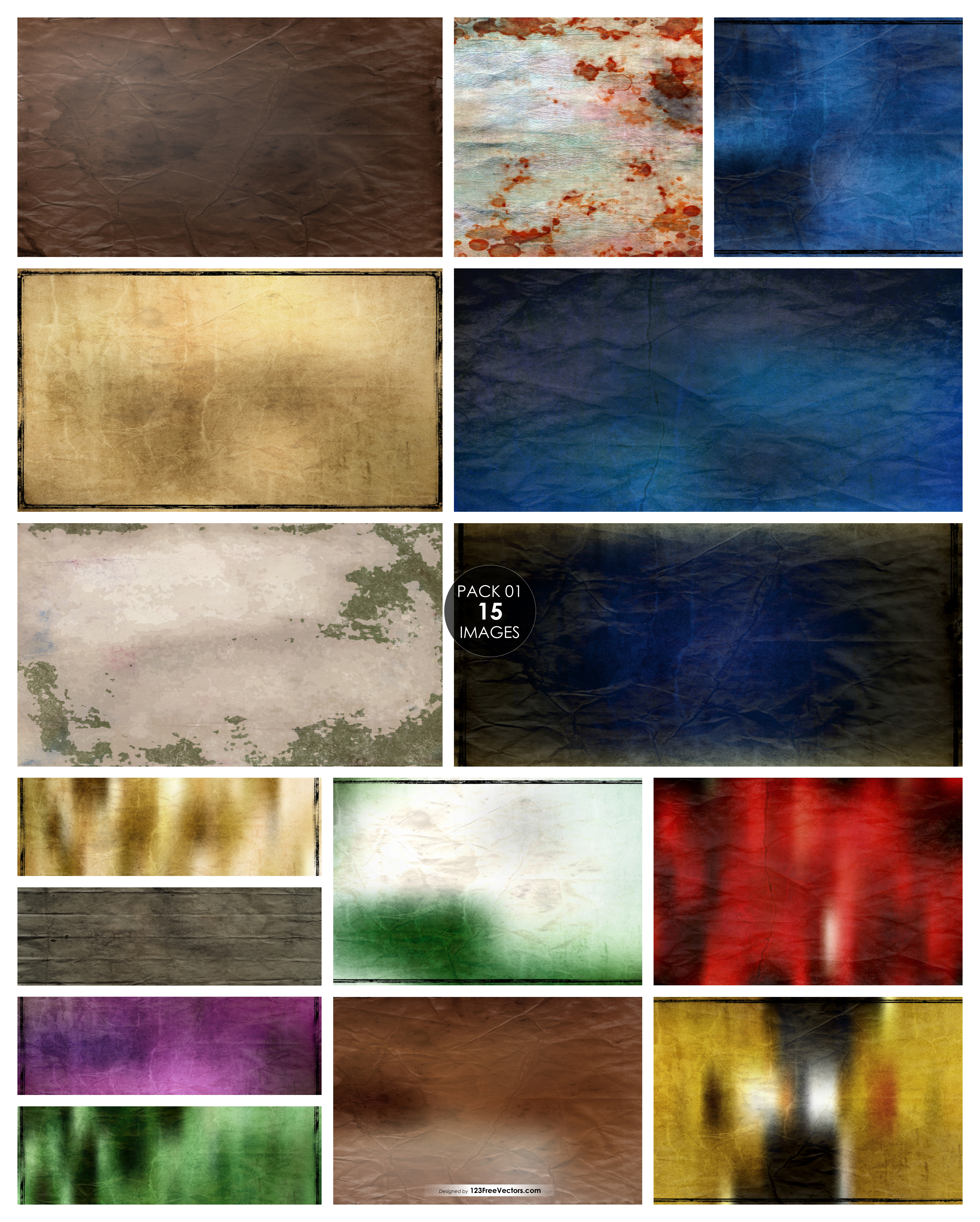 15 Vintage Grunge Background Pack 01