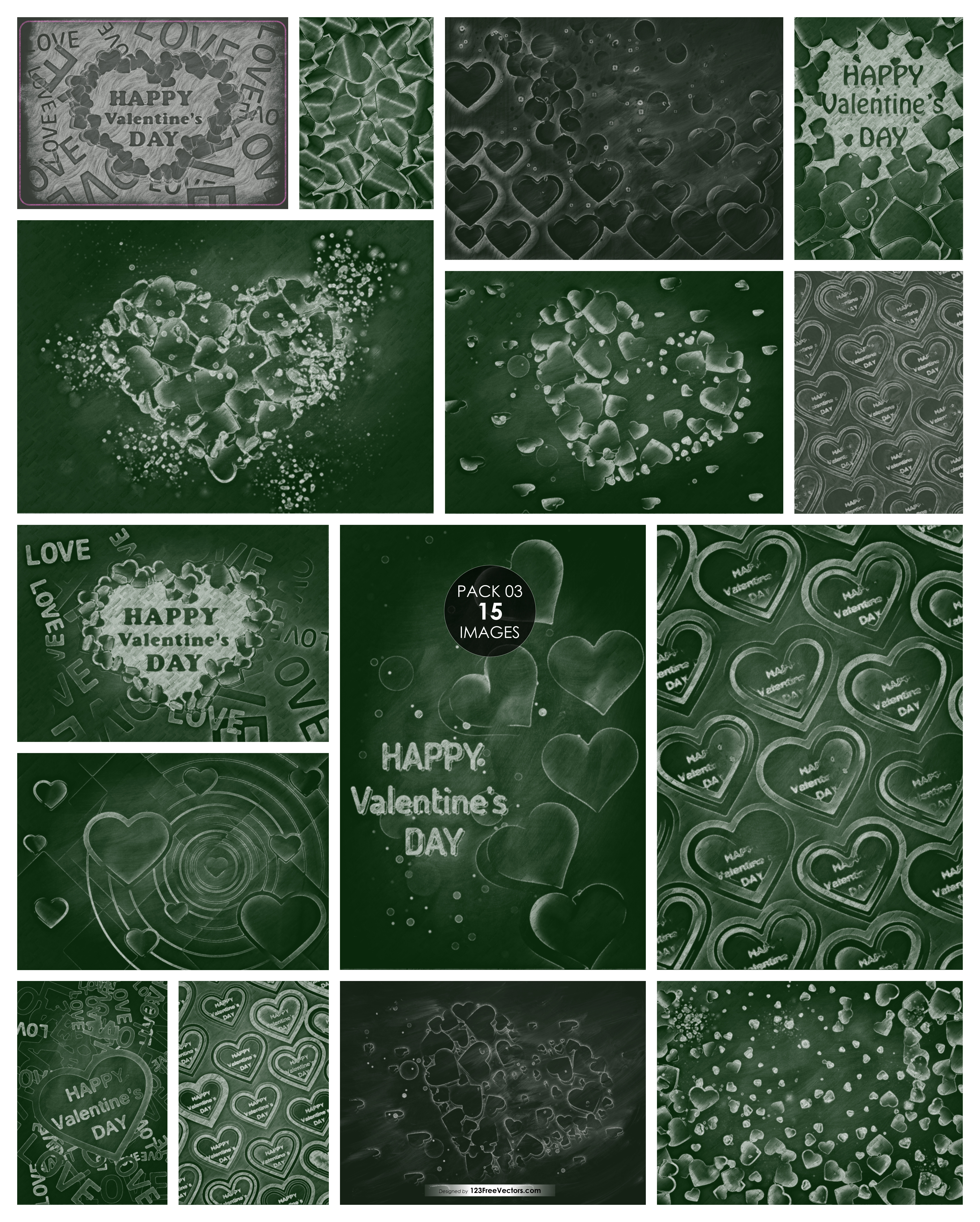 Valentine's Day Chalkboard Graphics