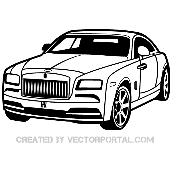 Rolls-Royce Car Vector Image