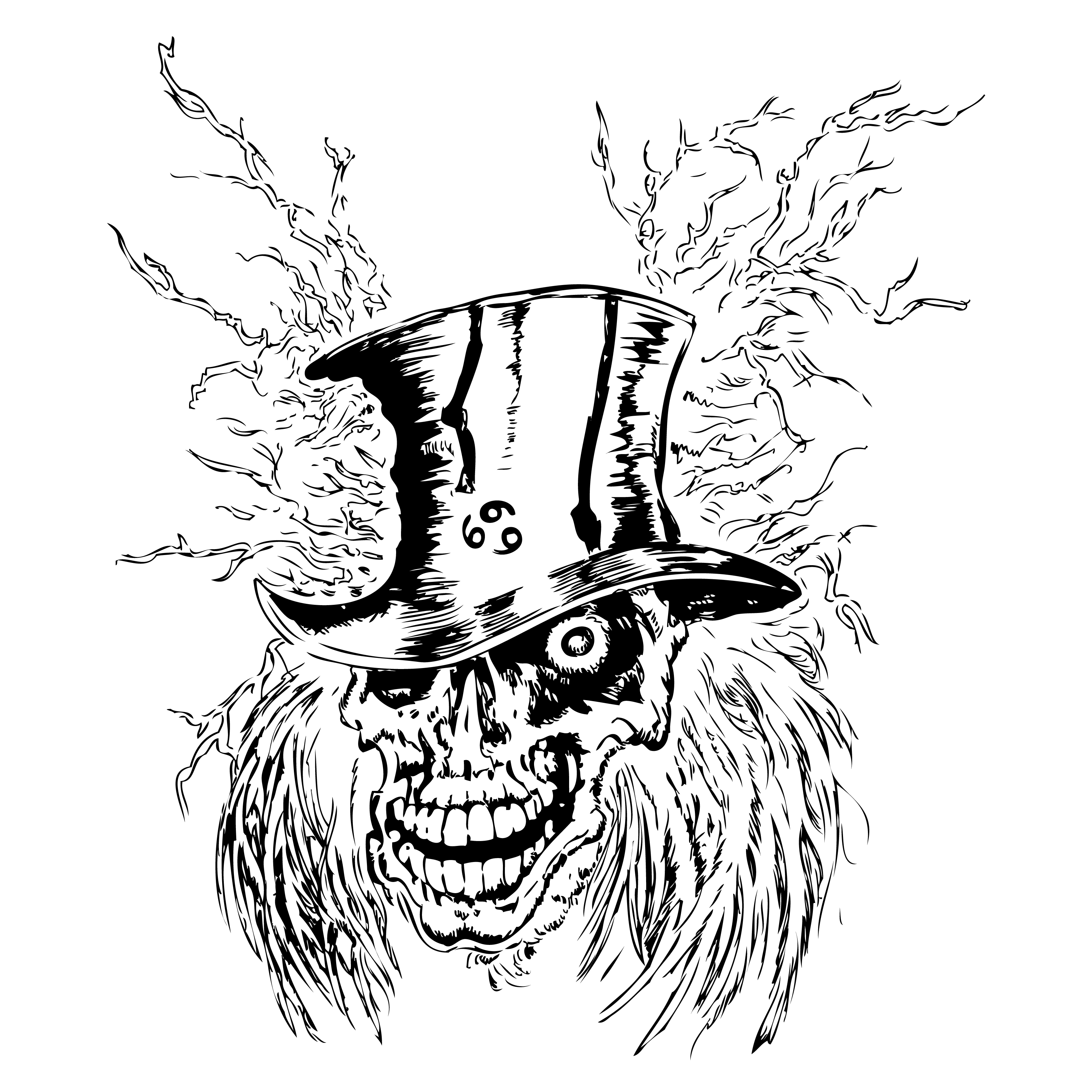 Skull in Top Hat