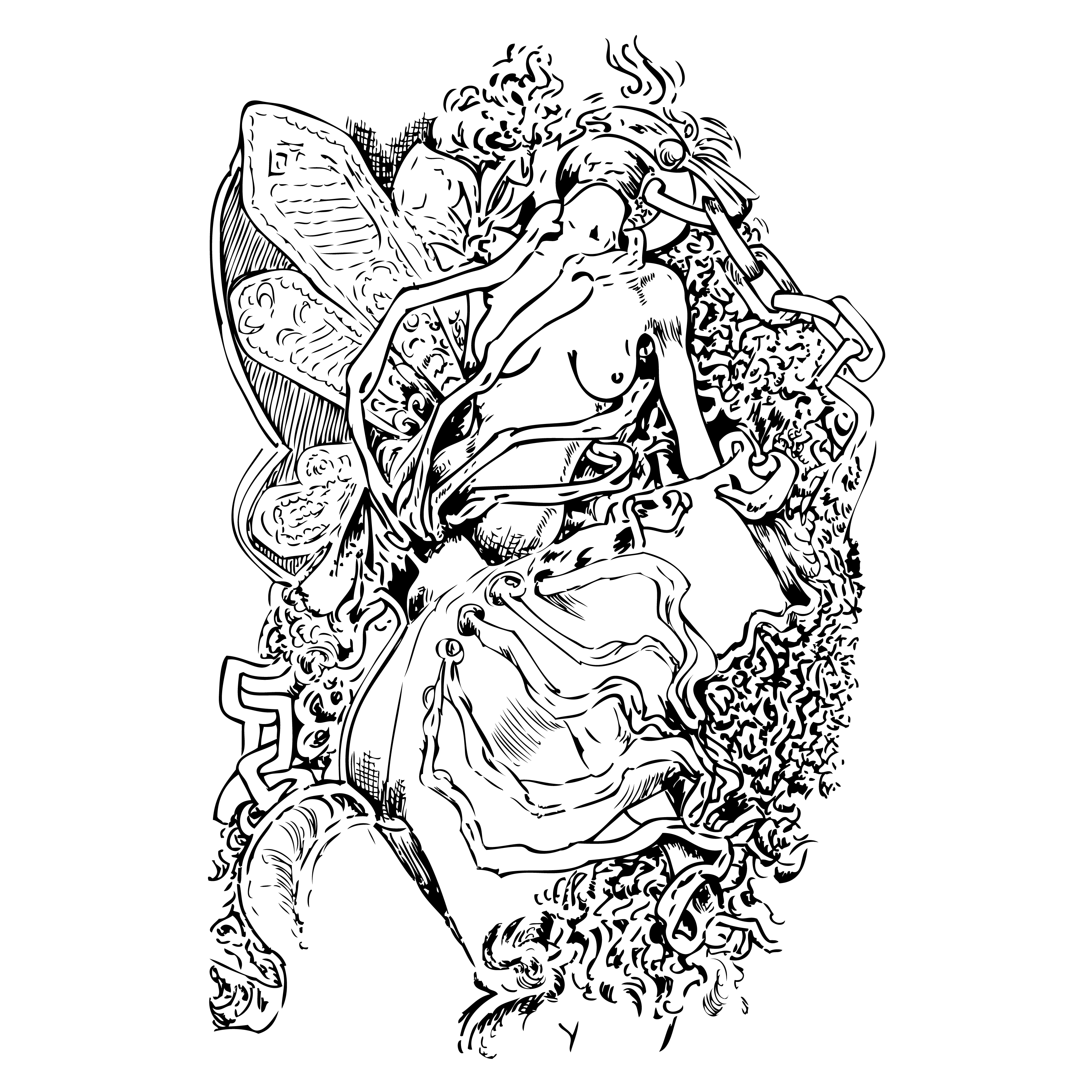 Angelic Figure Illustration