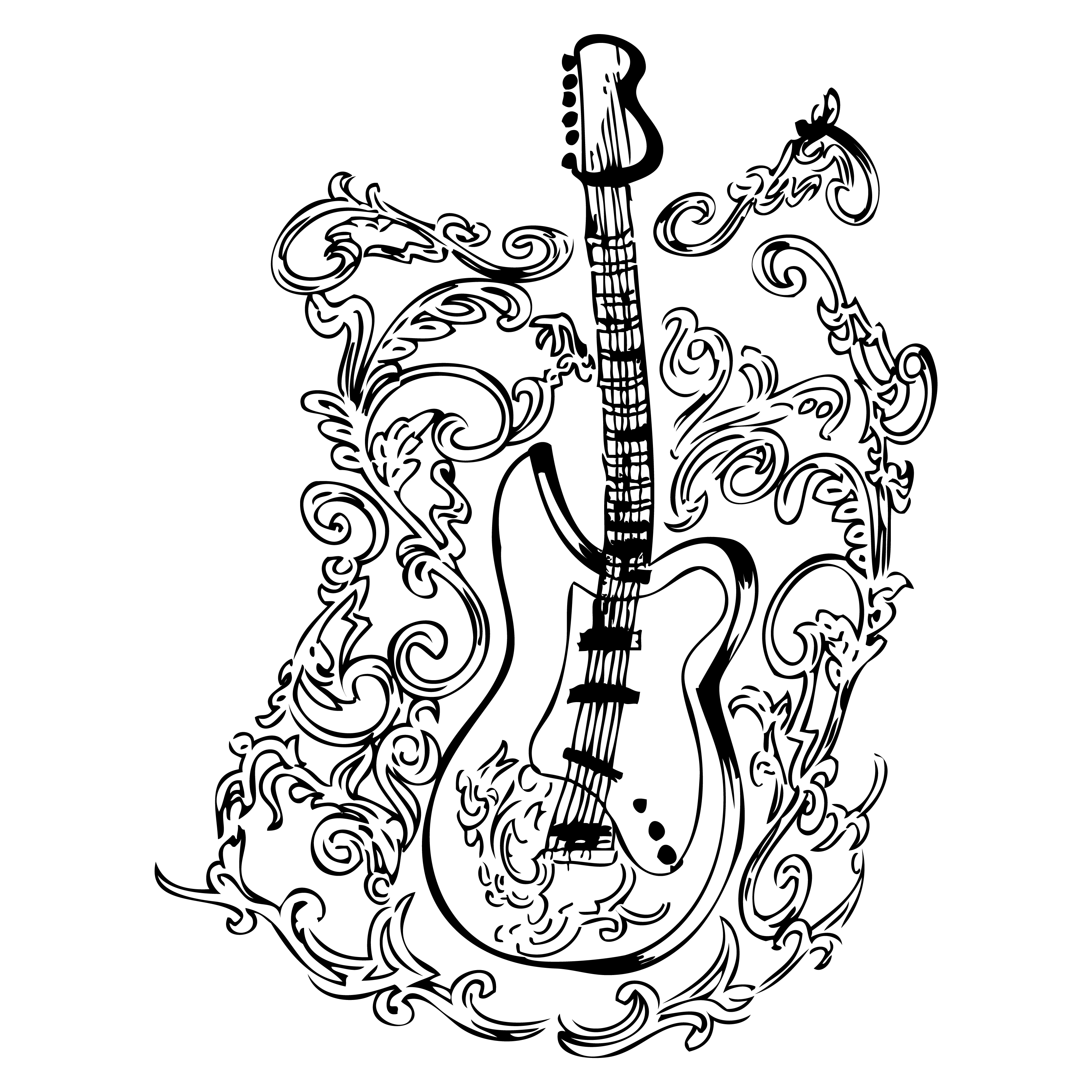 How to draw a guitar? - Step by Step Drawing Guide for Kids