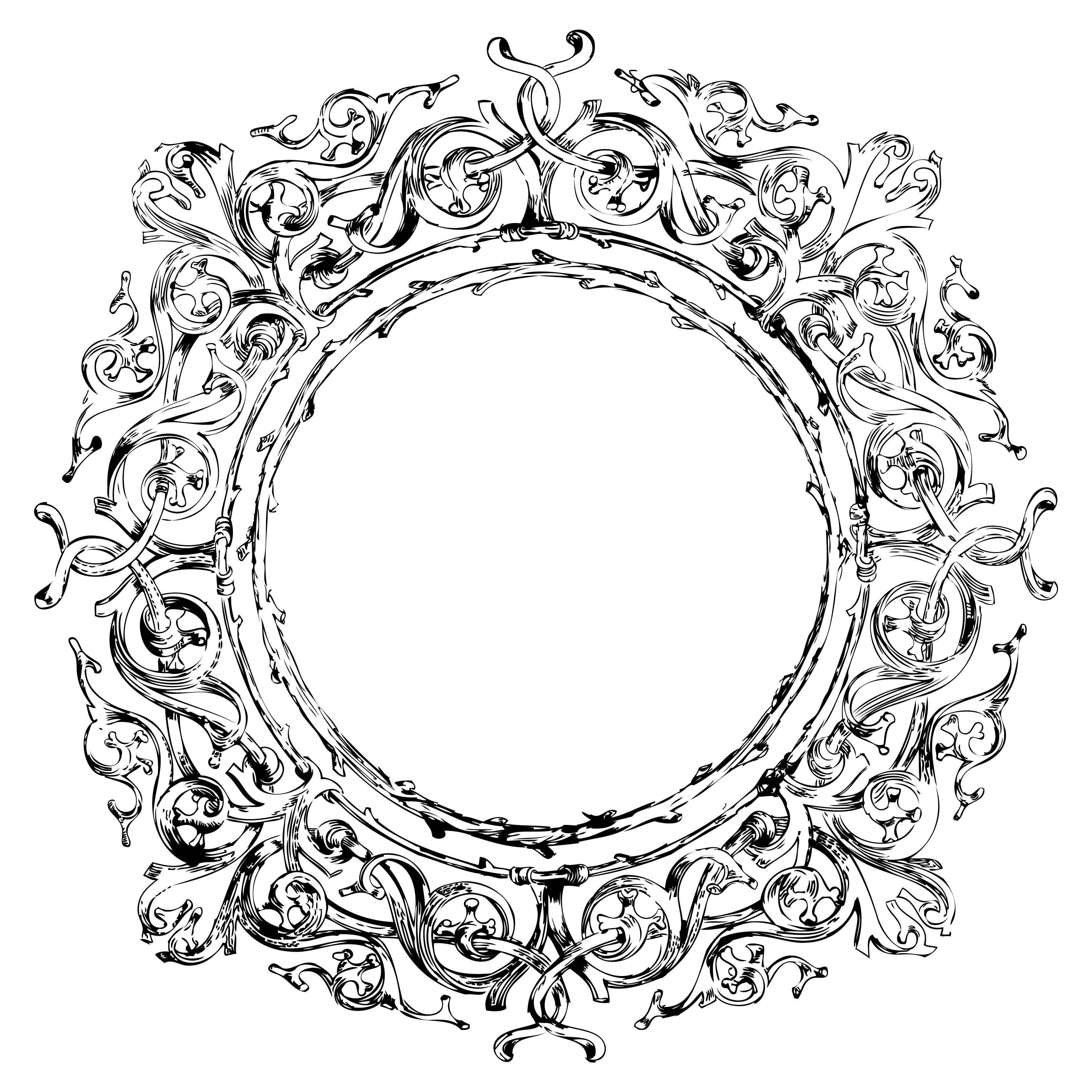 Decorative Round Frame