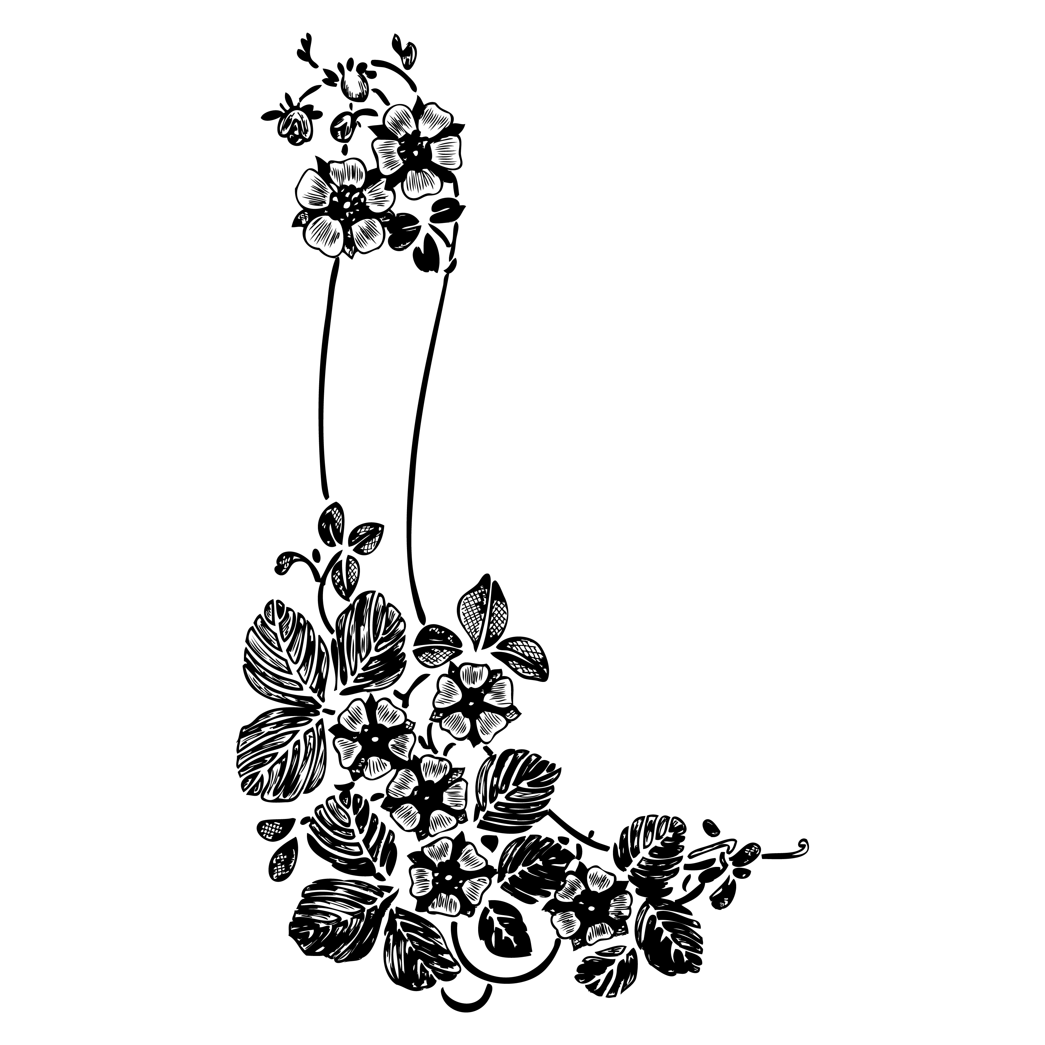 Hand Drawn Flower Image