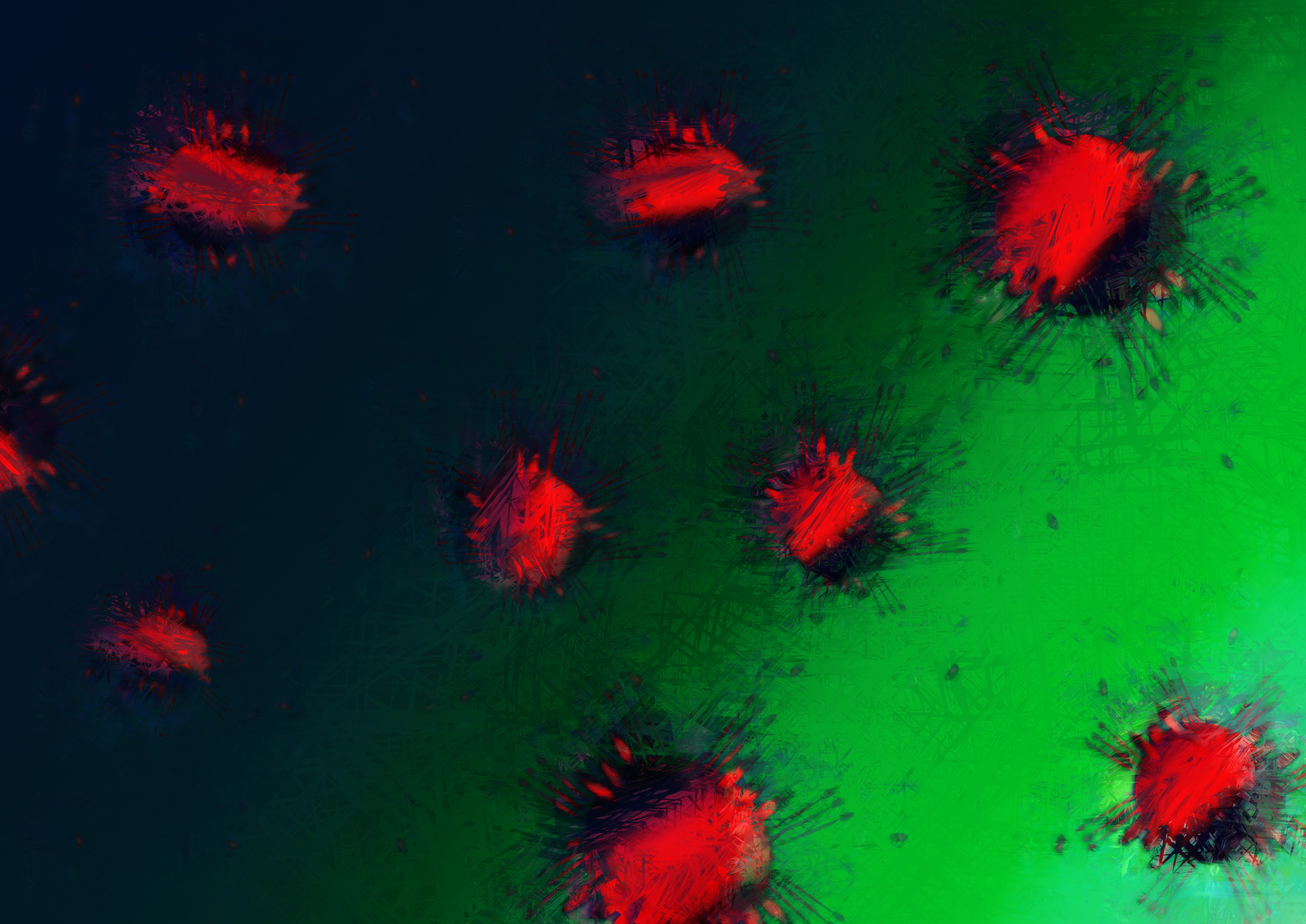 Red Burst Pattern