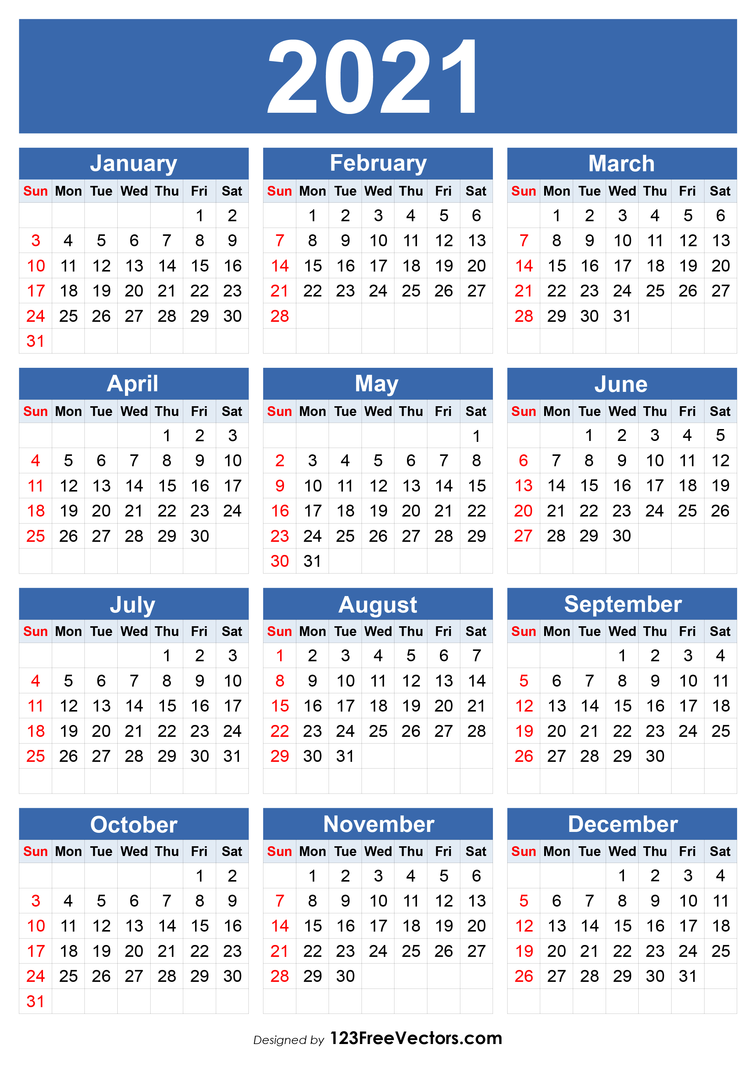 Free Free 21 Calendar Template
