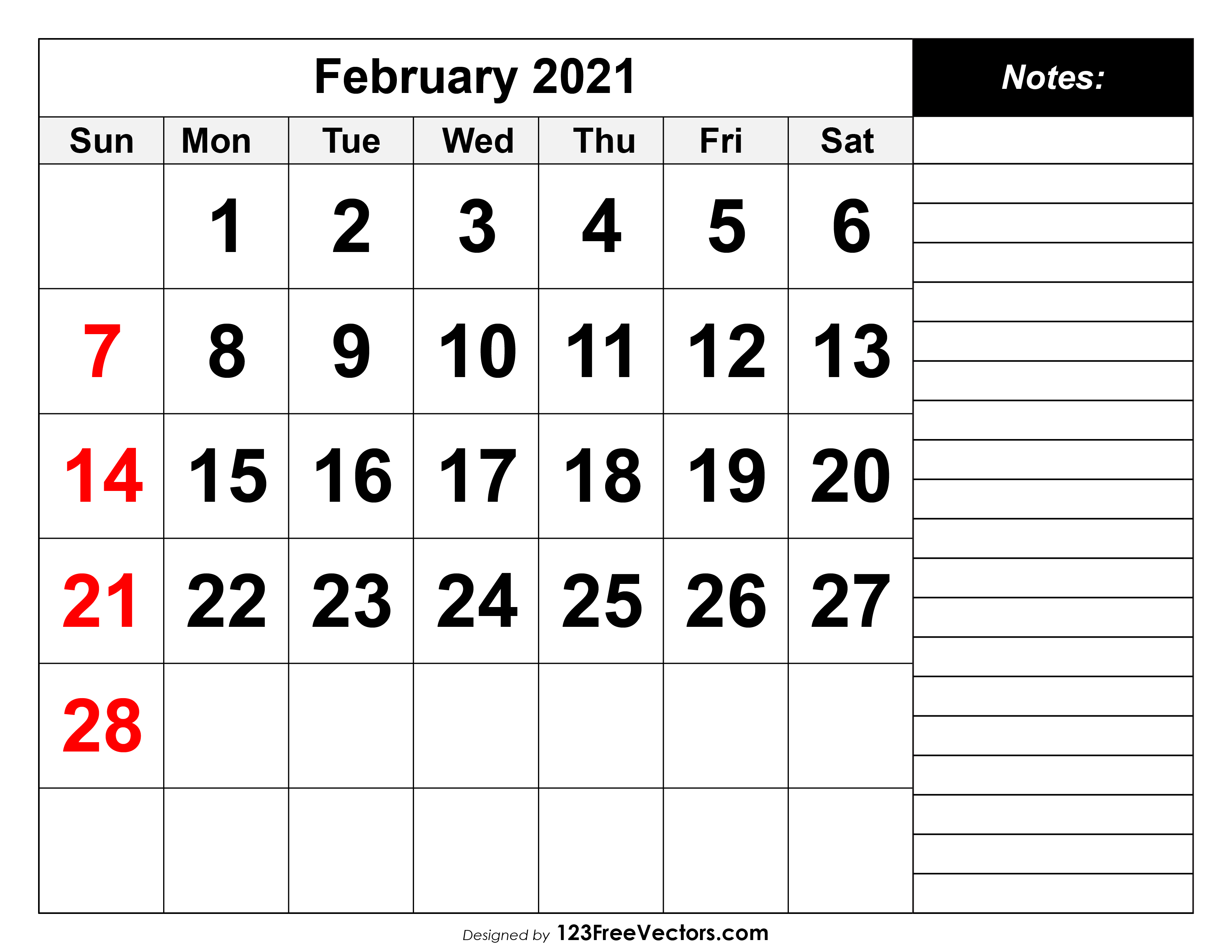 Featured image of post Blank Calendar Feb 2021 - Save this calendar to your computer for easy access.