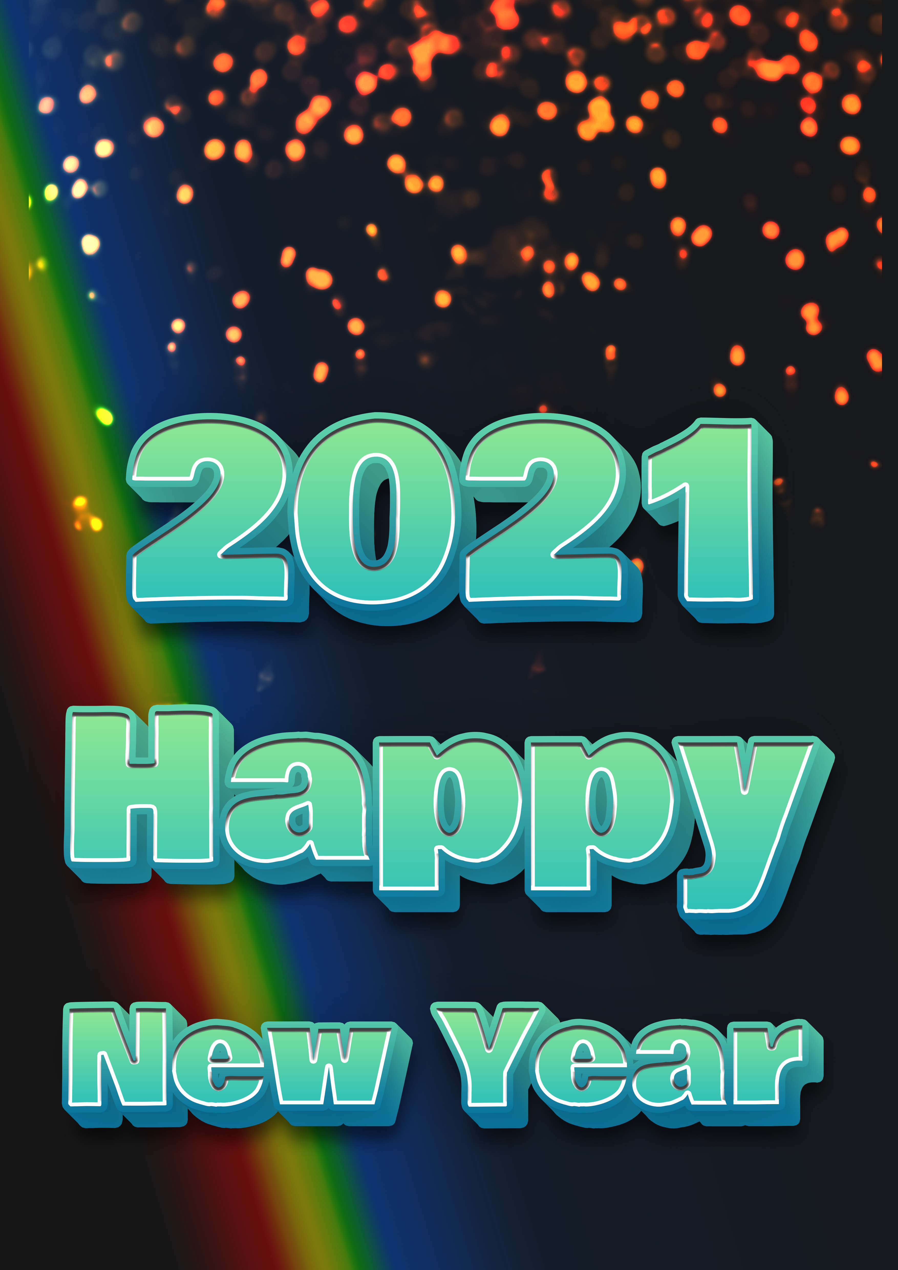 Free Happy New Year 2021 Wallpaper Download