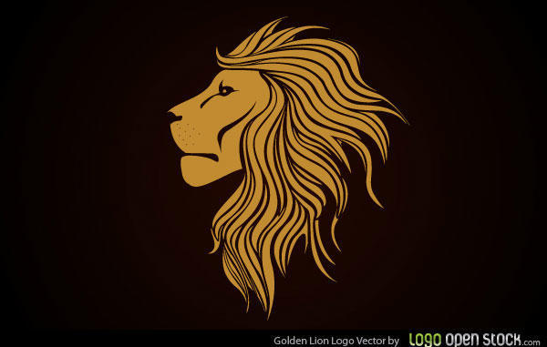 Golden Lion Logo Vector Free