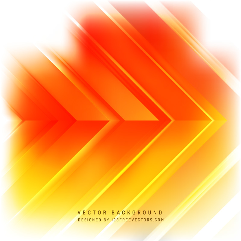 Abstract Red Yellow Arrow Background