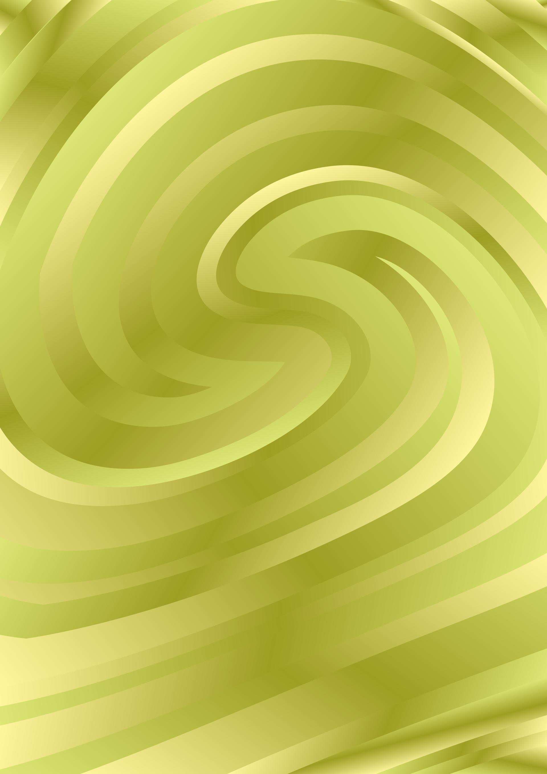 Swirling Green and Gold Abstract