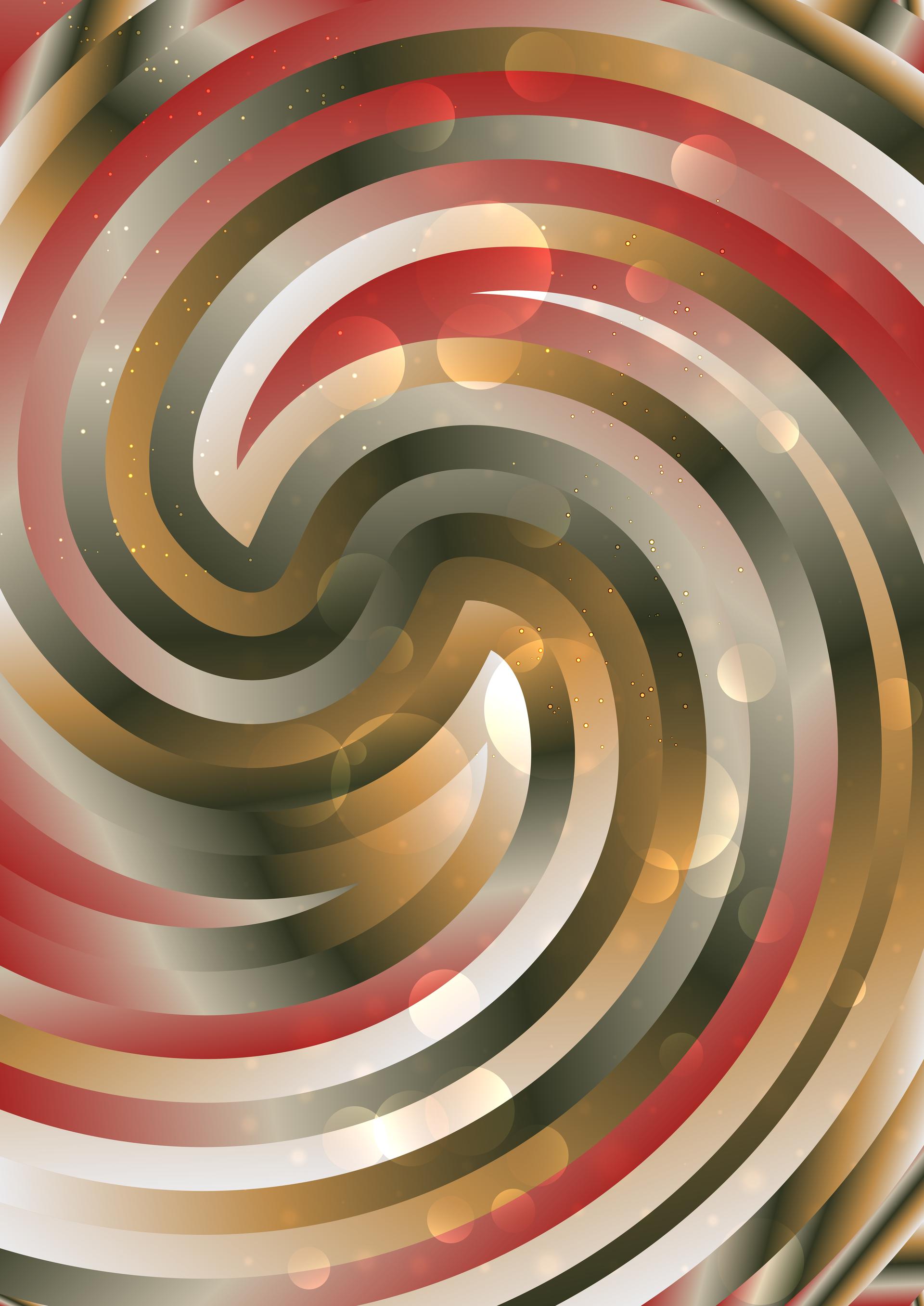 Red Brown and White Abstract Twirling Vortex Background Illustration