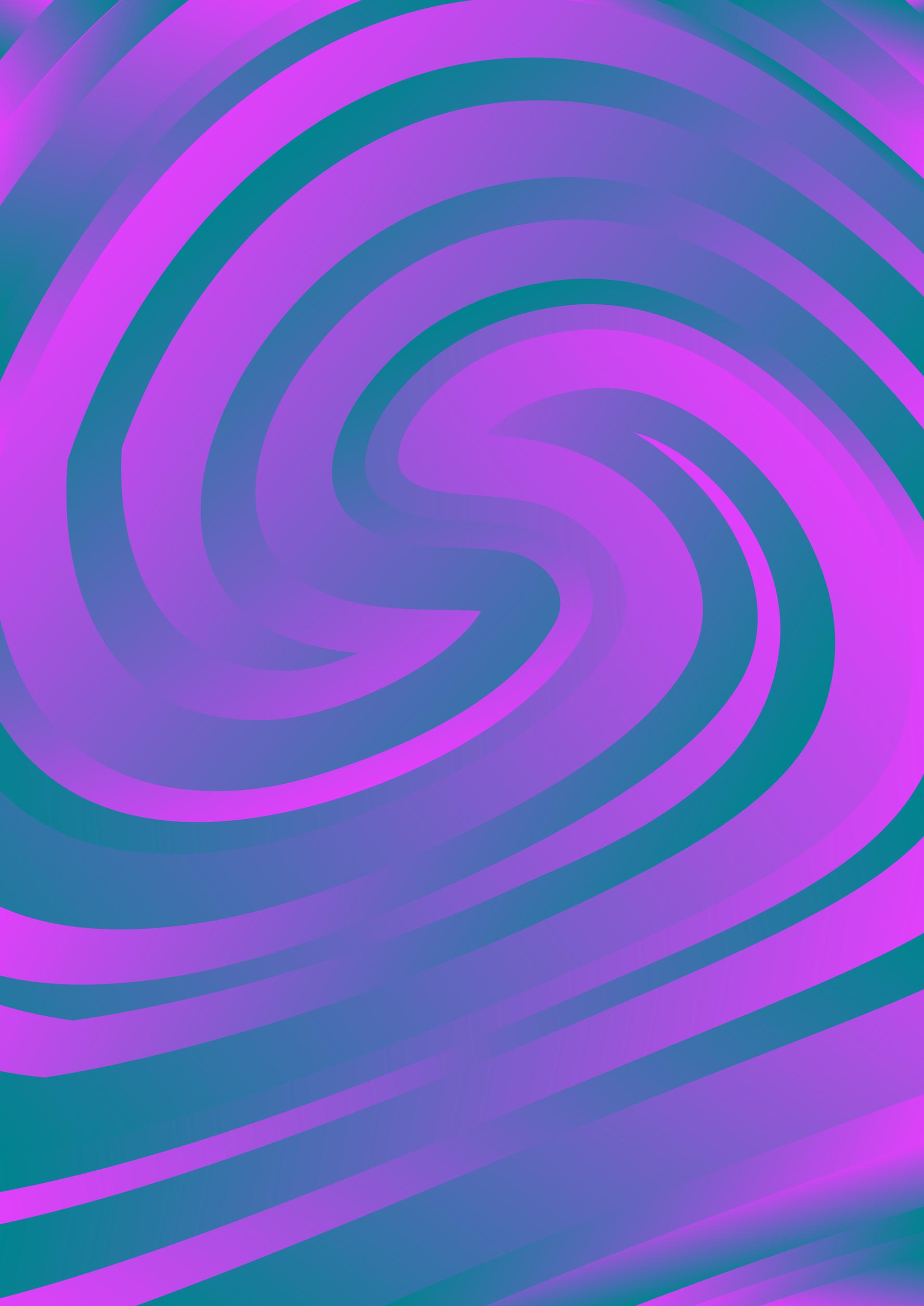 Swirling Purple and Teal Design
