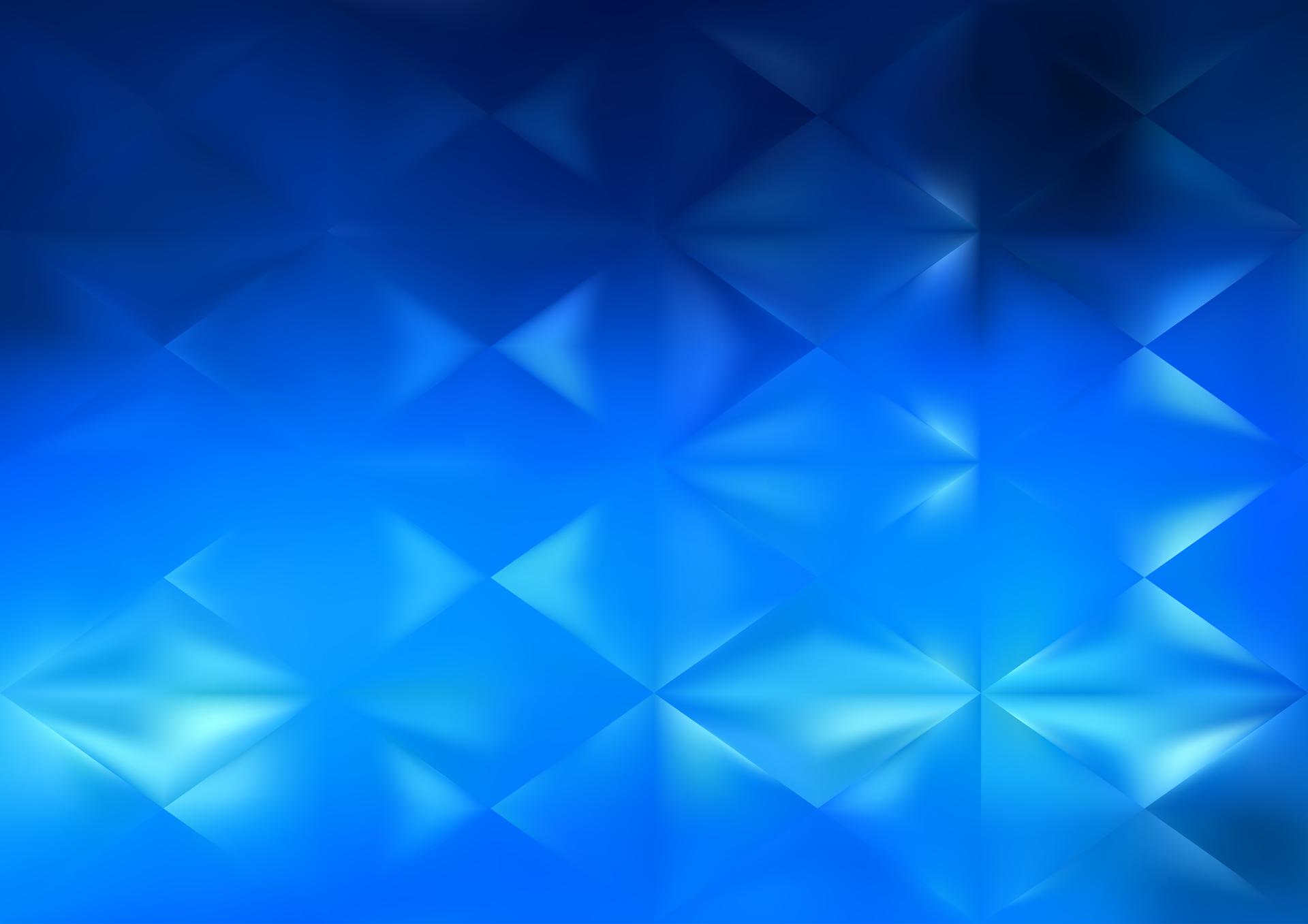 Blue Geometric Abstraction