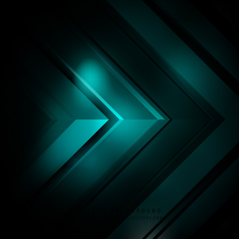 Black Turquoise Arrow Background Template