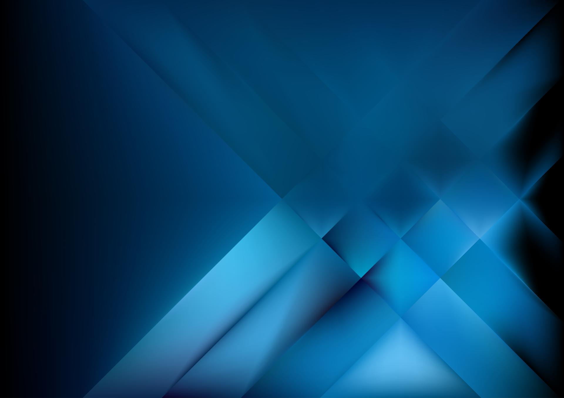 Blue Geometric Abstraction
