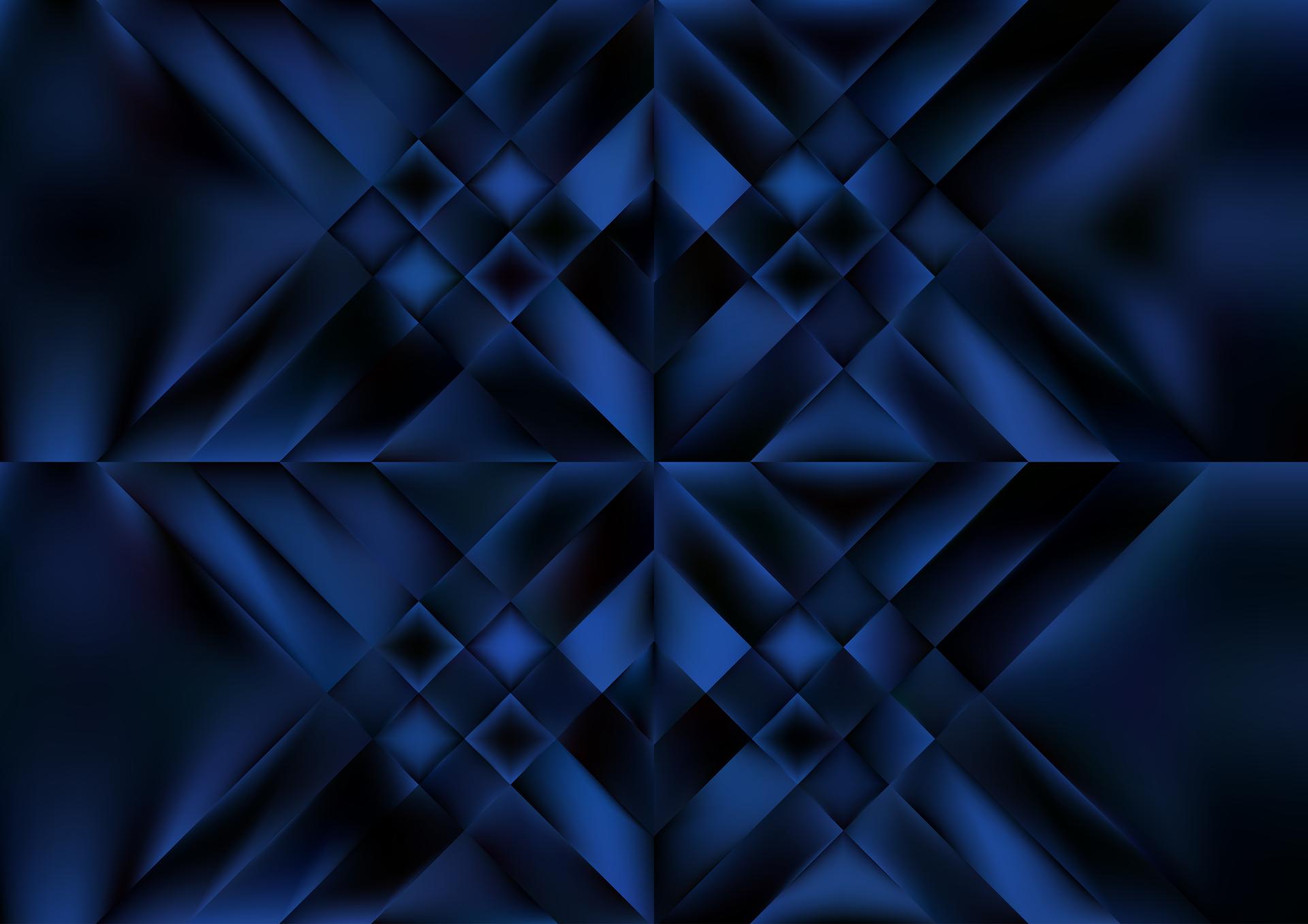 Abstract Blue Geometric Design
