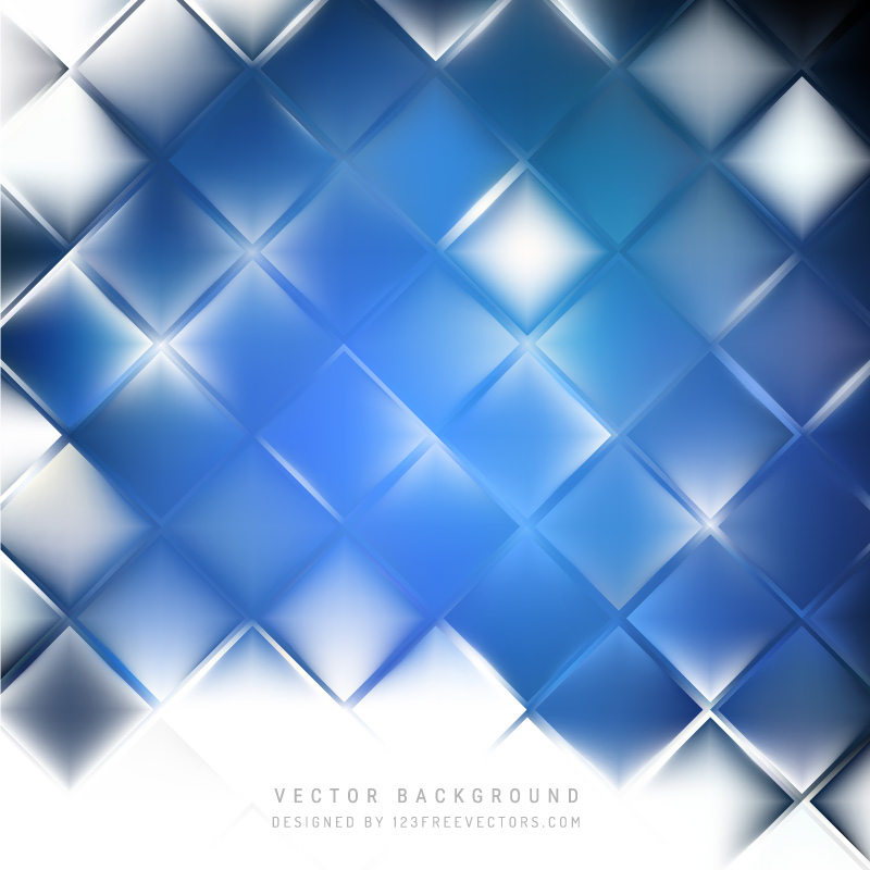 Blue Square Background Pattern