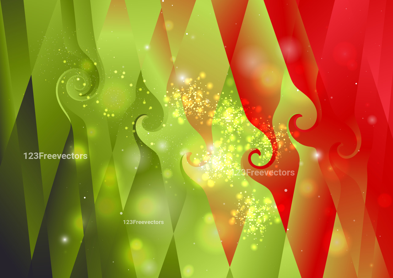 Red and Green Graphic Background Image