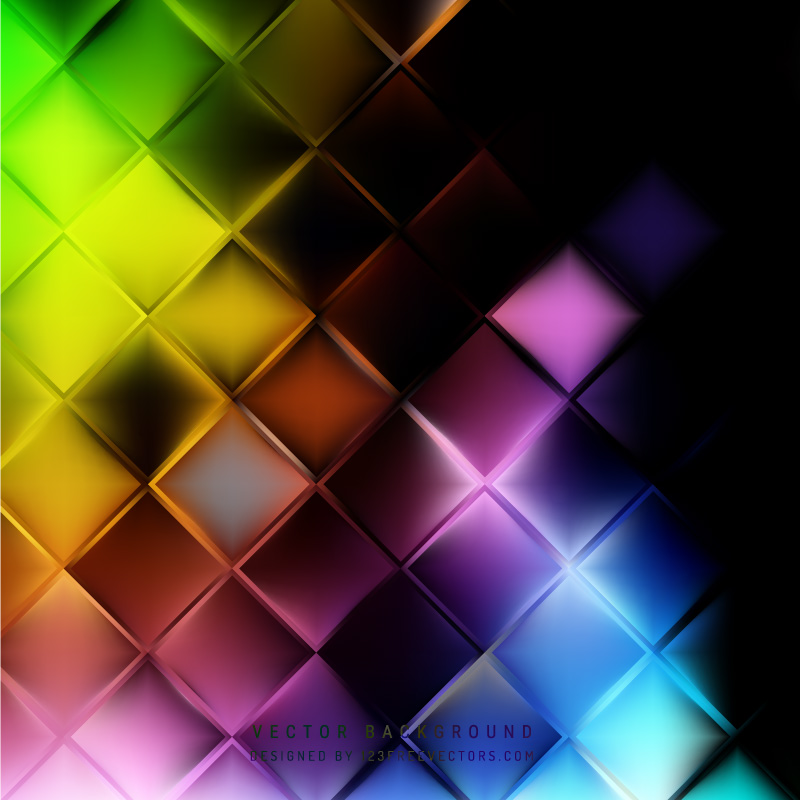 Colorful Square  Background  Design