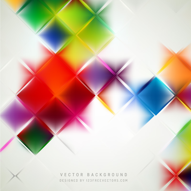 Colorful Square Background Pattern